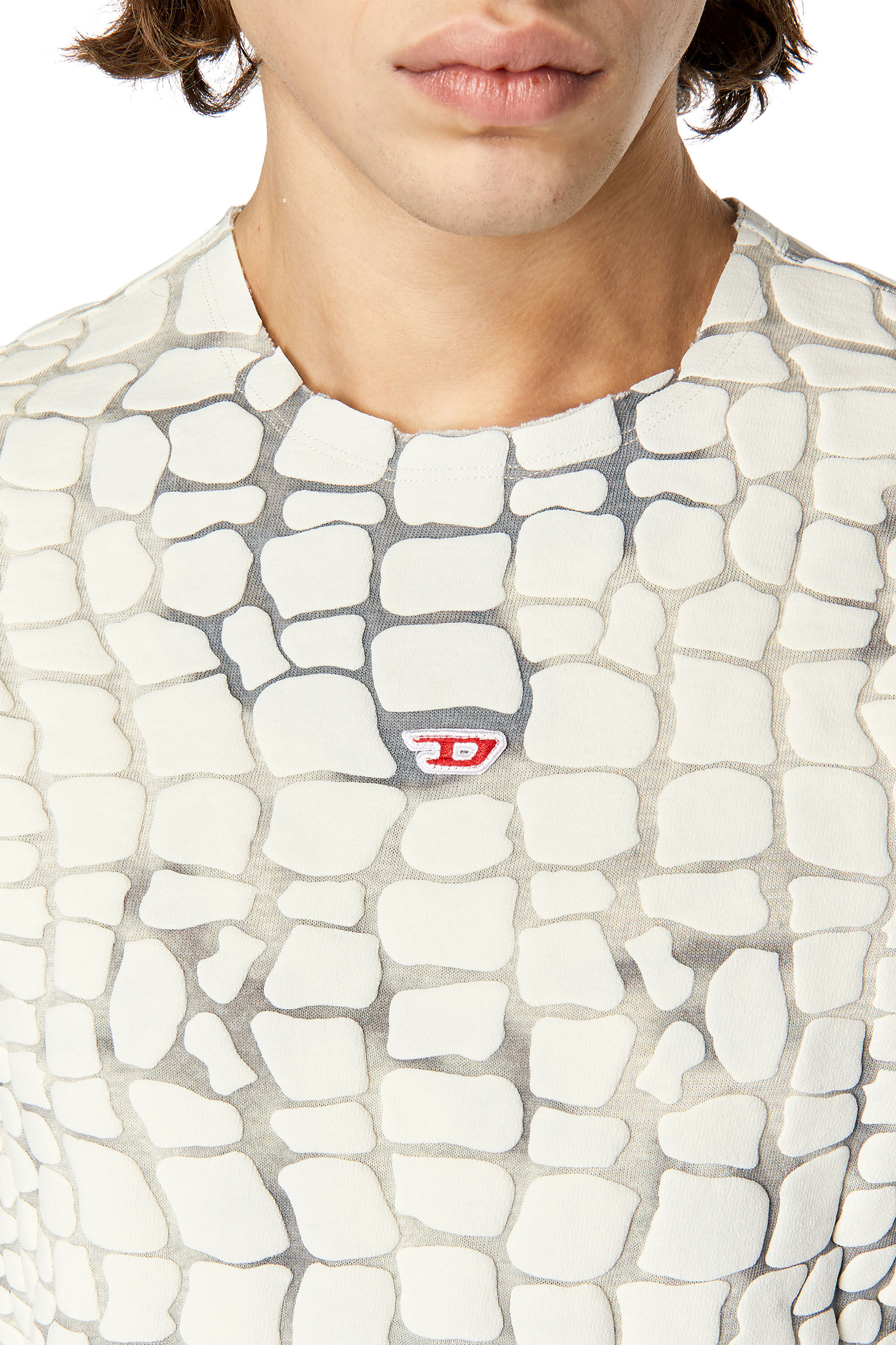 Diesel - T-WALLY, Grey/White - Image 5