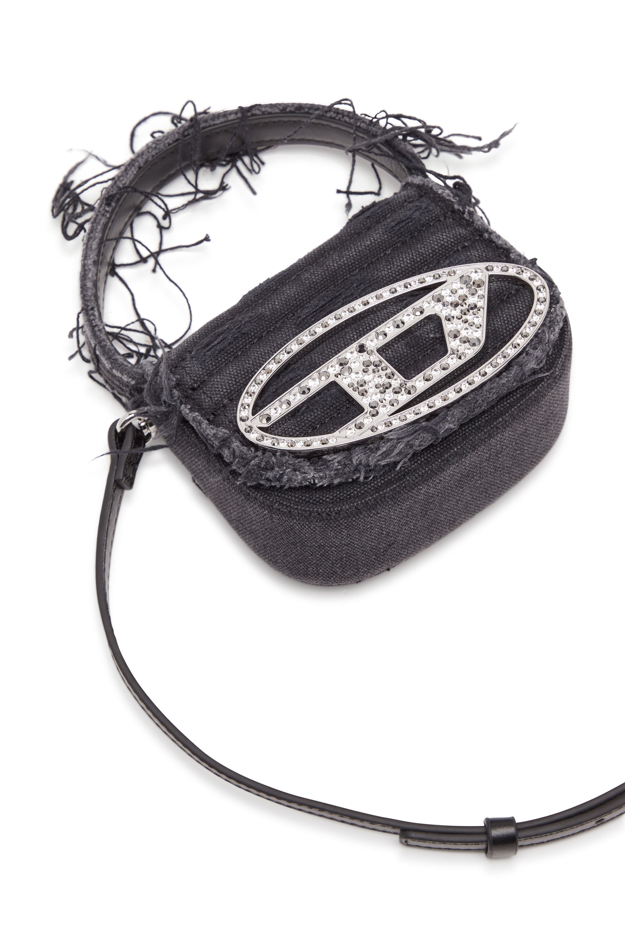 DIESEL ブラック ショルダーバッグ Women's 1DR XS-Iconic mini bag in canvas and leather | Black | Diesel