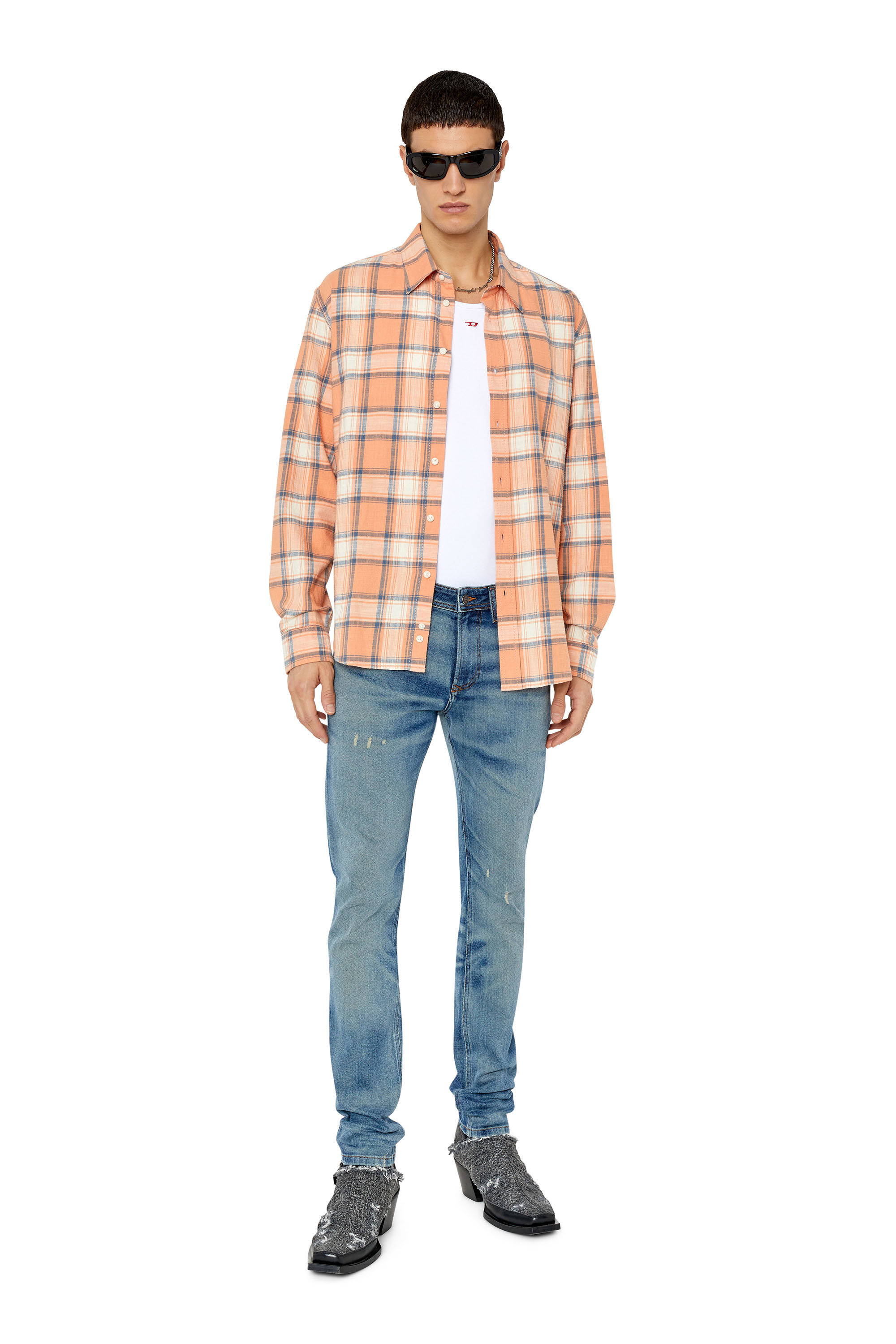 Diesel - S-UMBE-CHECK-N, Pink/White - Image 1
