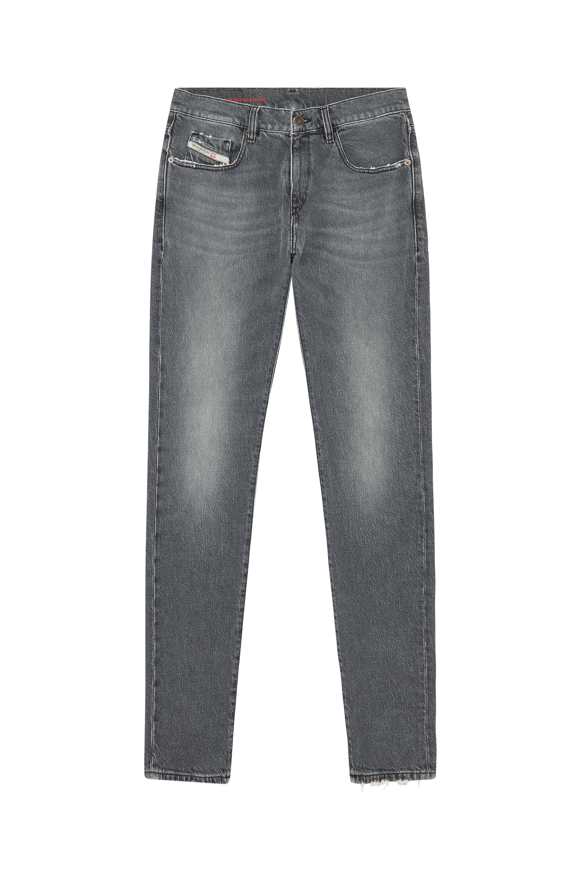 Diesel - Slim Jeans 2019 D-Strukt 09E75, Black/Dark grey - Image 2