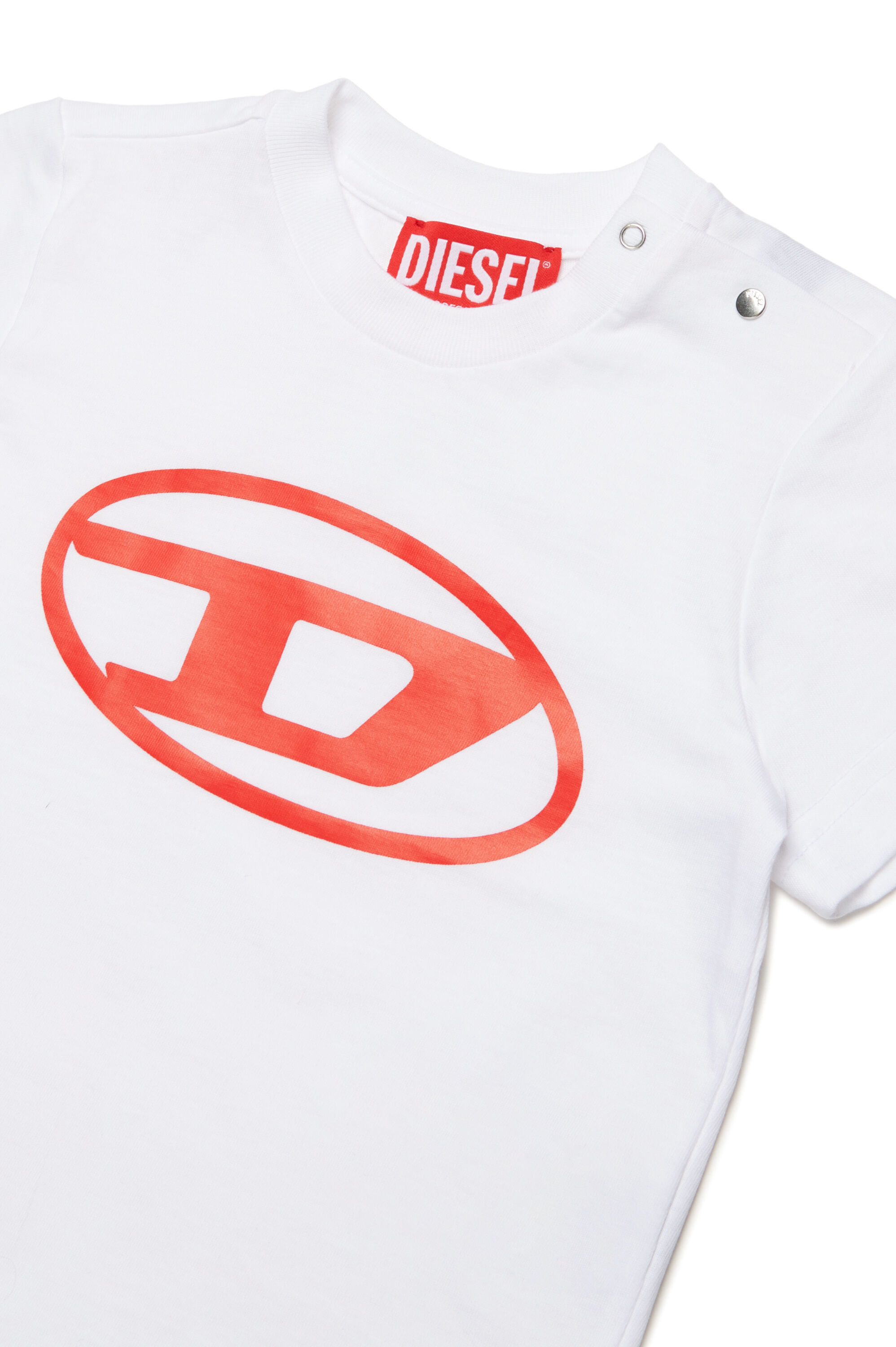 T-shirt with Oval D logo | White | 3-36 MONTHS Girls | Diesel