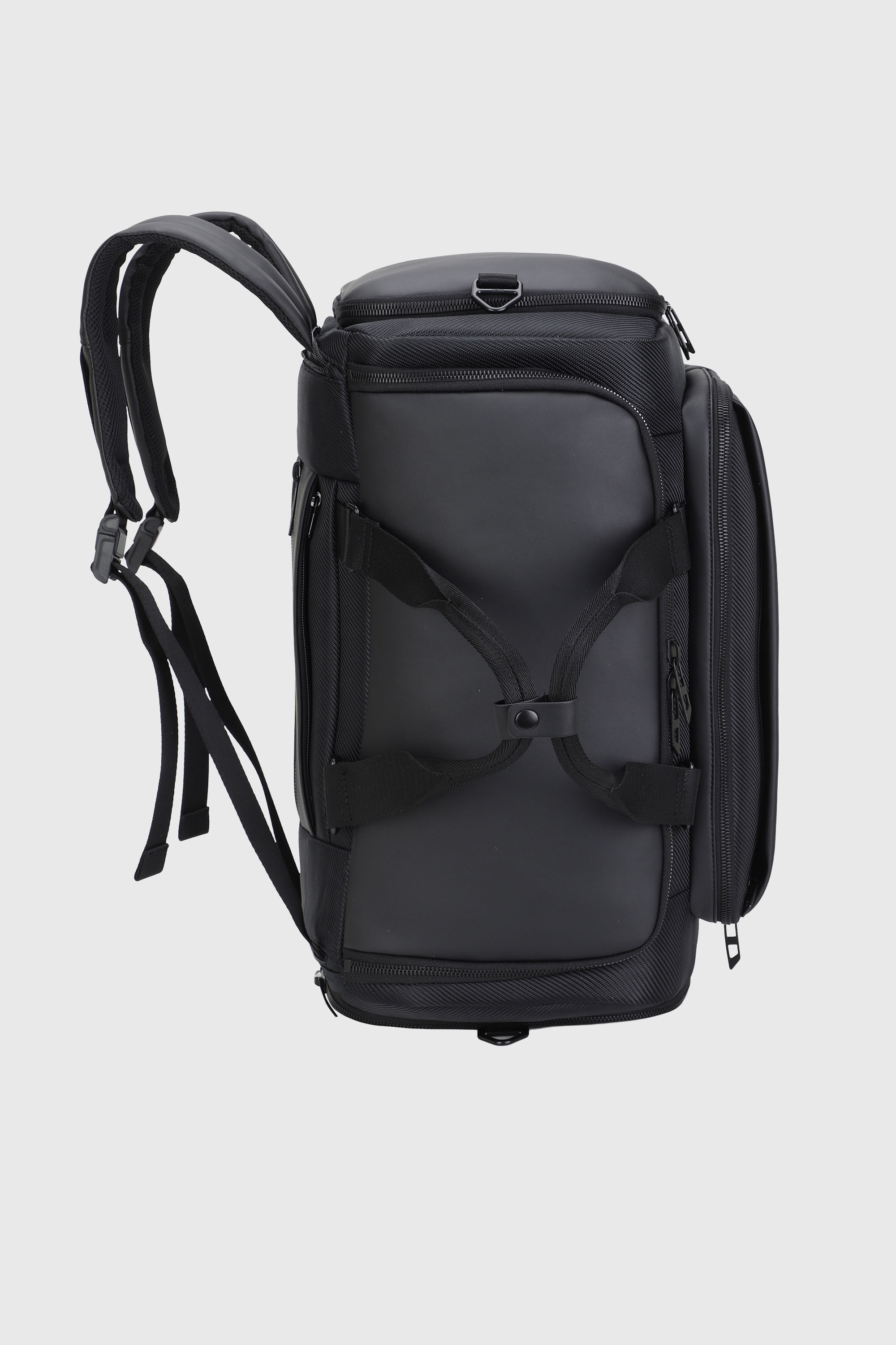 Diesel - DIESEL CARBON FIBER DUFFLE-BLACK DSB002, Unisex's Pratical business duffle bag in Black - 4