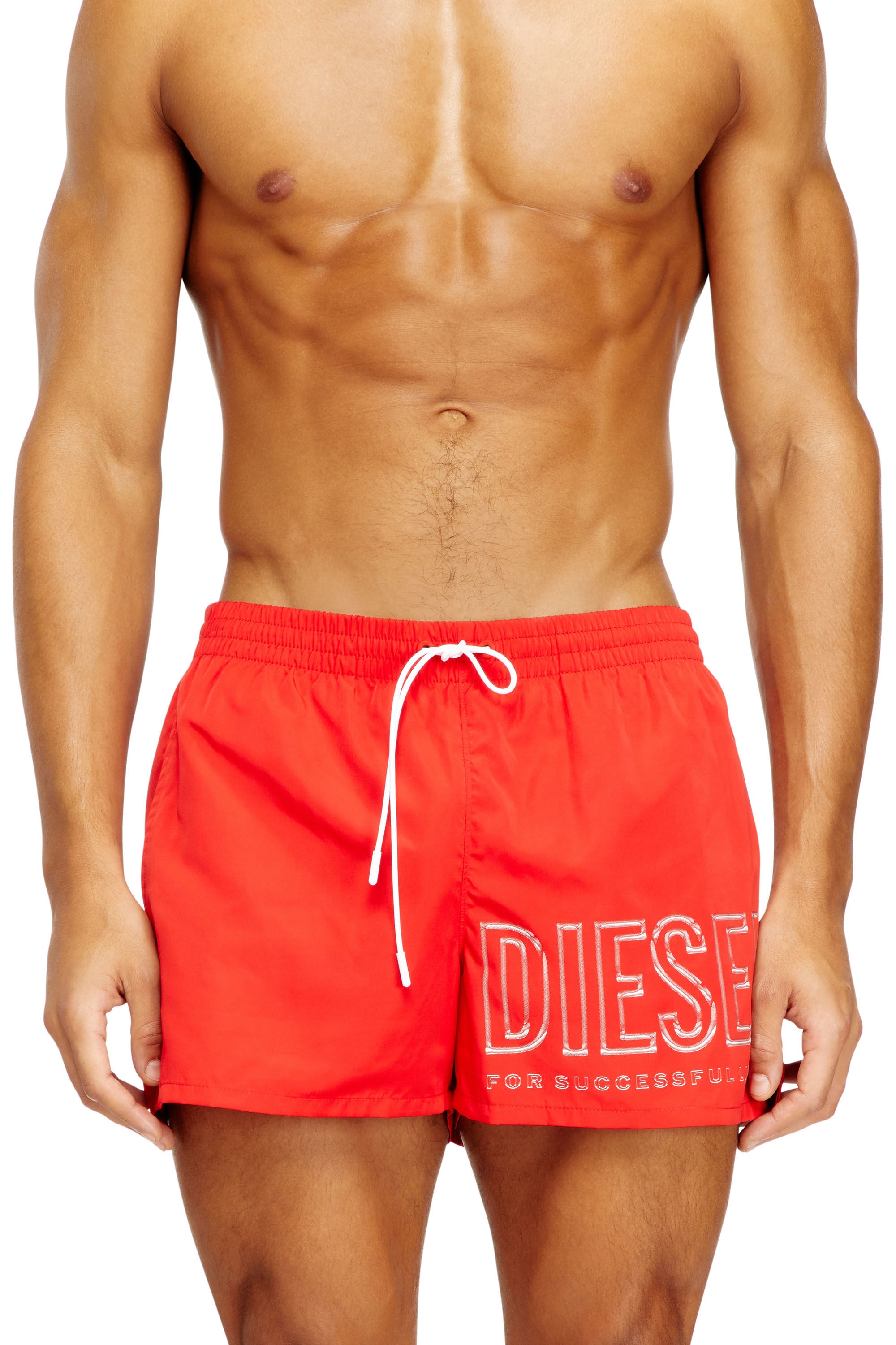Diesel - OLYMPIC-34-D-CORE, Man's Mid-length swim shorts with outline logo in null - 1