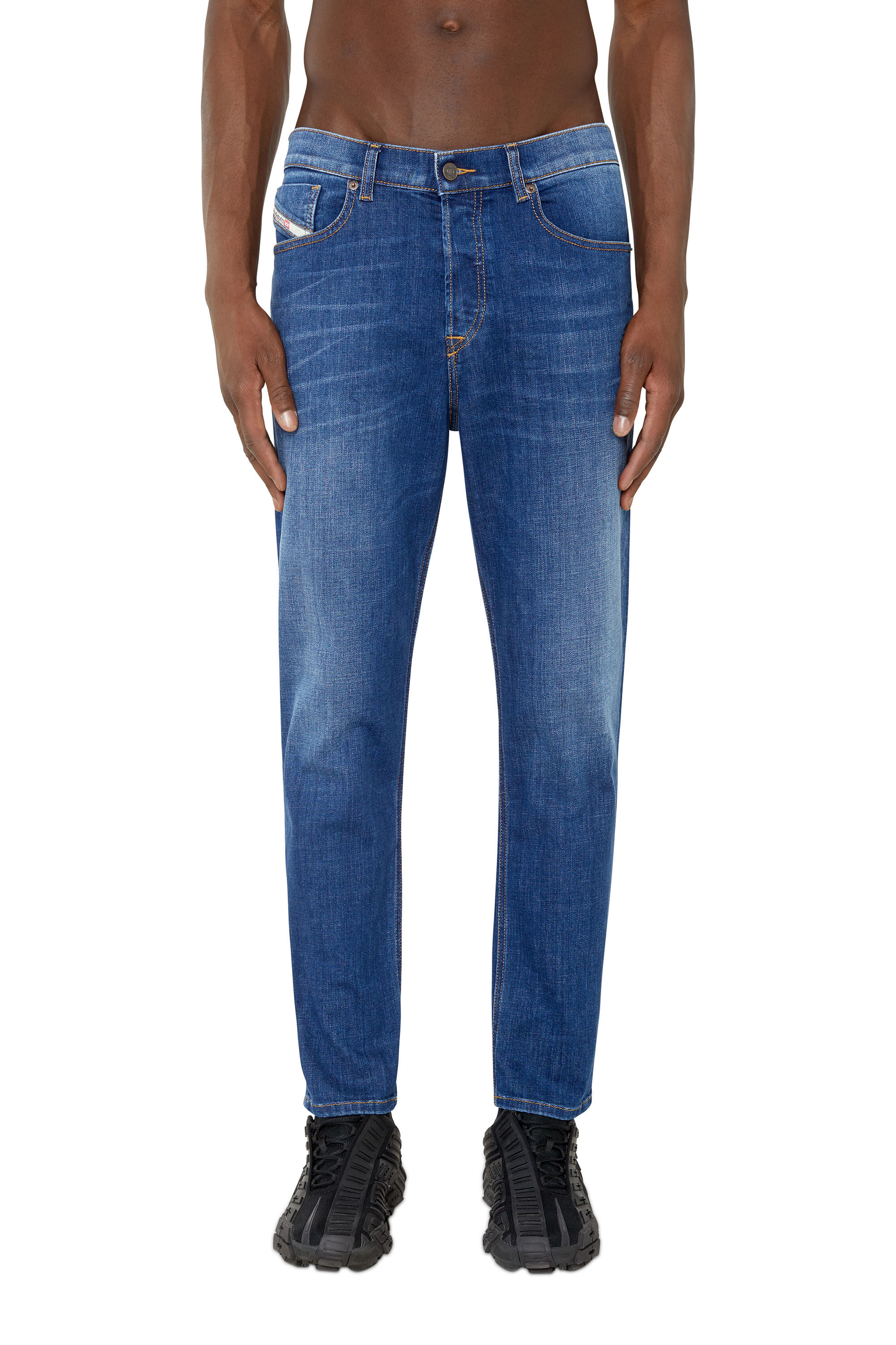 Diesel - 2005 D-Fining 09D46 Tapered Jeans, Medium blue - Image 3