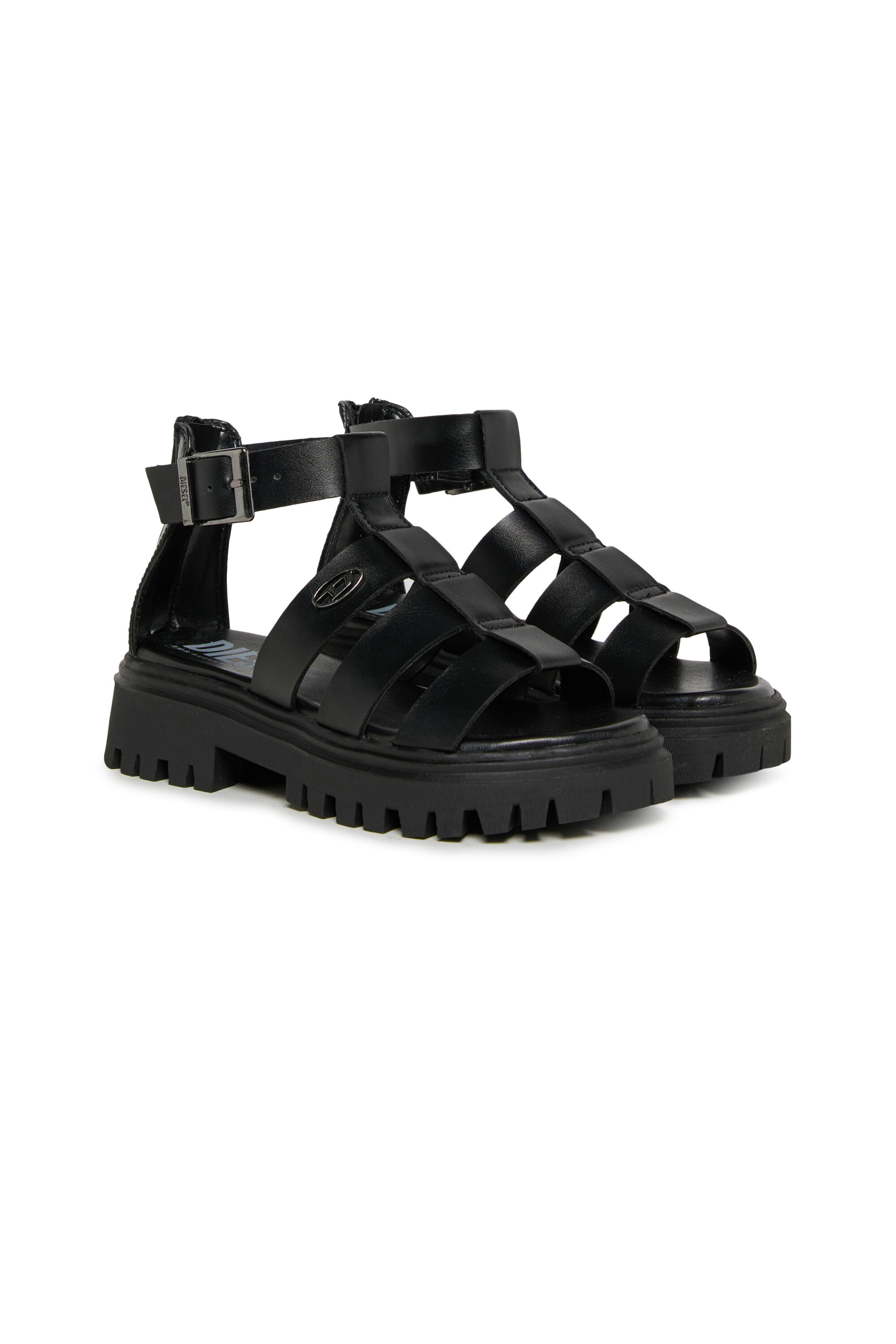Diesel - D-SANSTRY, Woman's D-Sanstry- Chunky sandal with Oval D in Black - 2