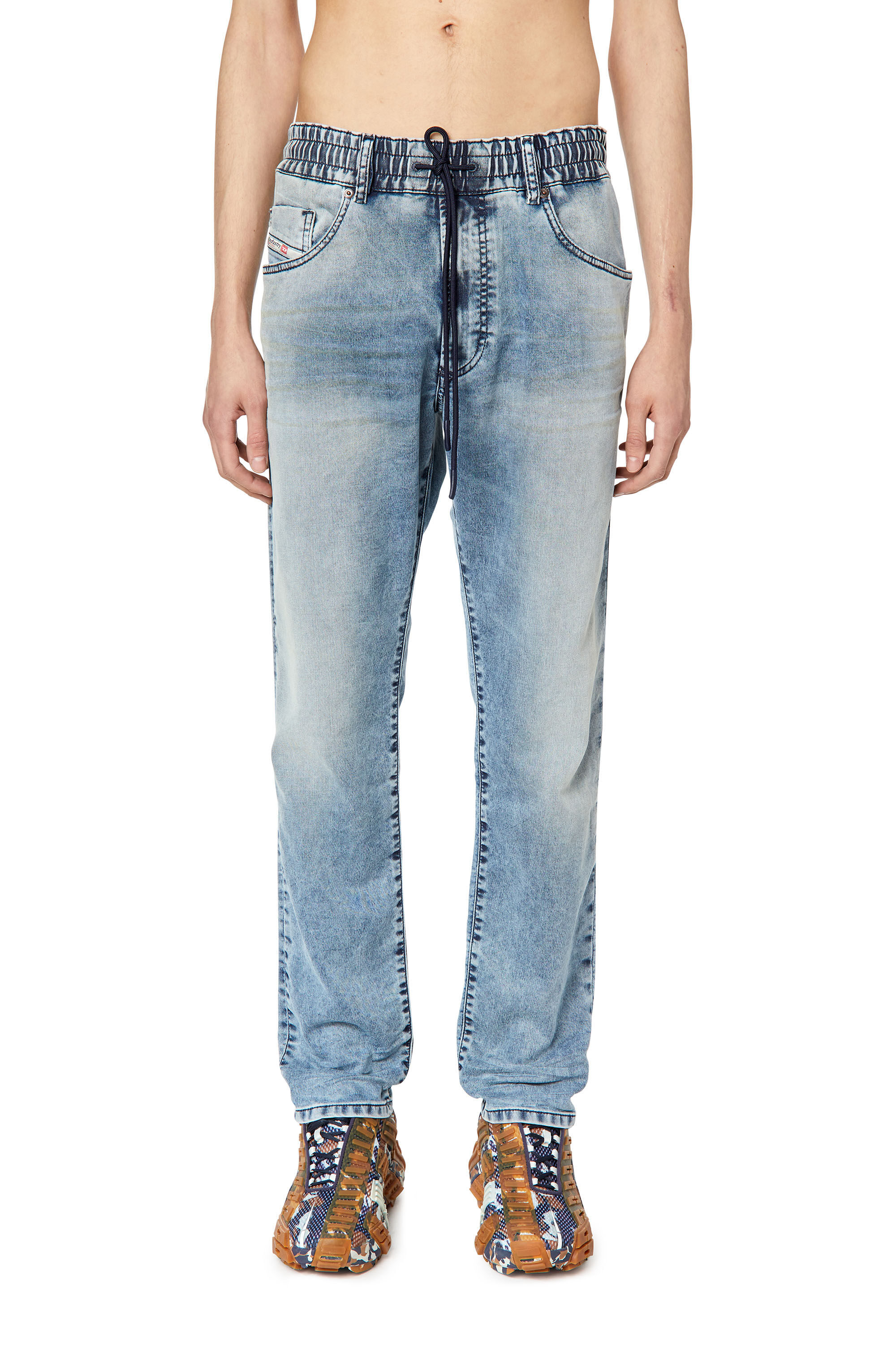Diesel - Krooley JoggJeans® 068DU Tapered, Light Blue - Image 3