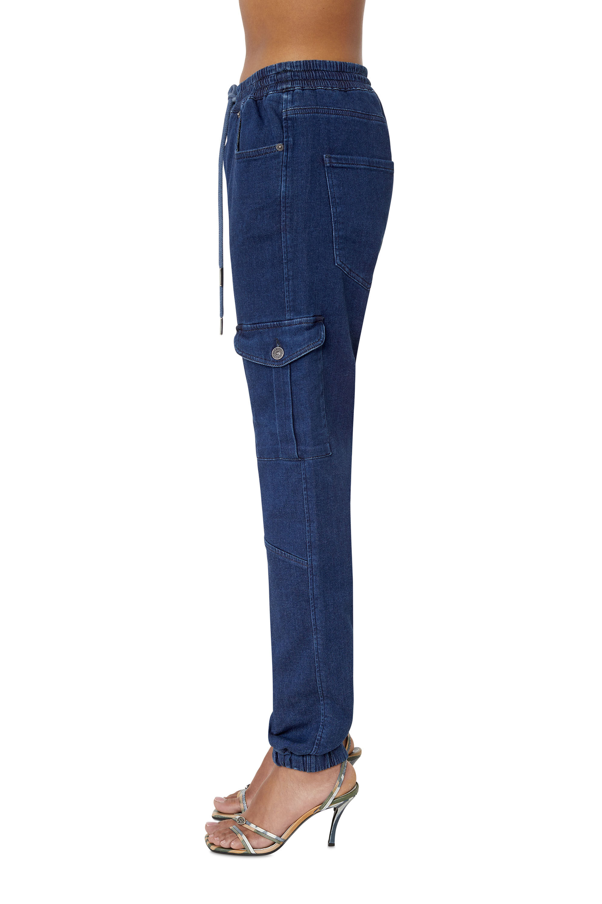 Diesel - D-Ursy Track Denim 069ZQ Slim, Dark Blue - Image 5