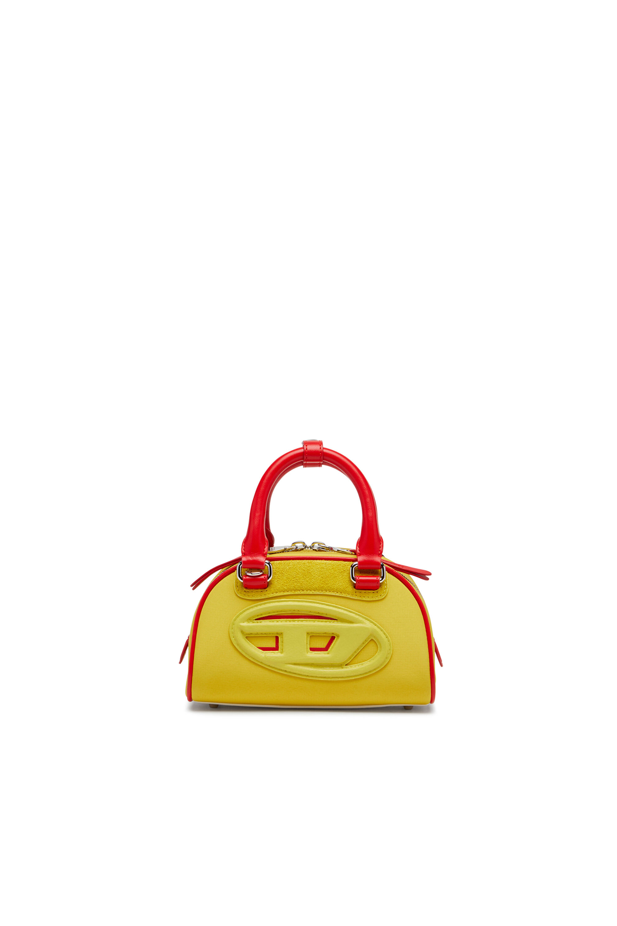 Women's 1DR Dome-Colour-block mini bowling bag | Yellow | Diesel Women's 1DR Dome-Colour-block mini bowling bag | Yellow | Diesel