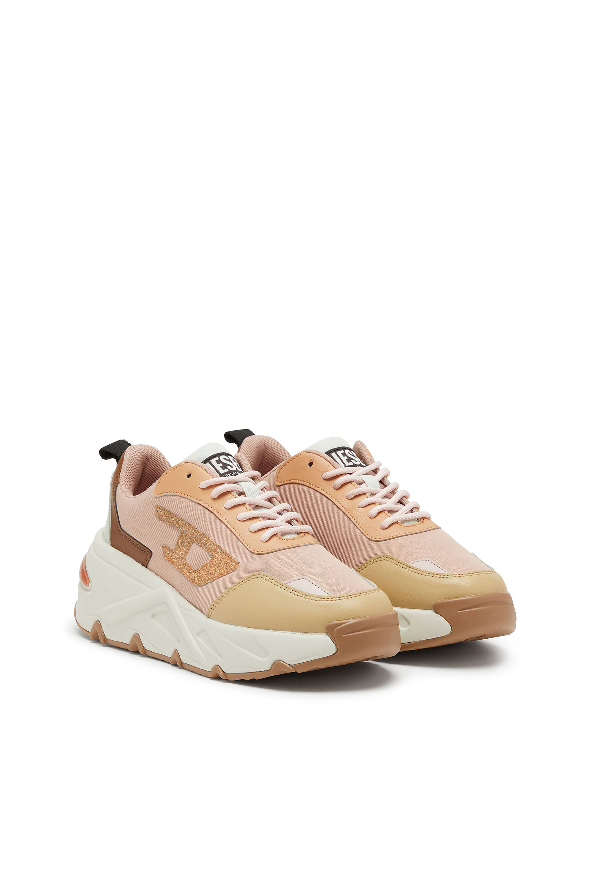 Women's S-Savannah-Sneakers with Diesel logo | Pink | Diesel