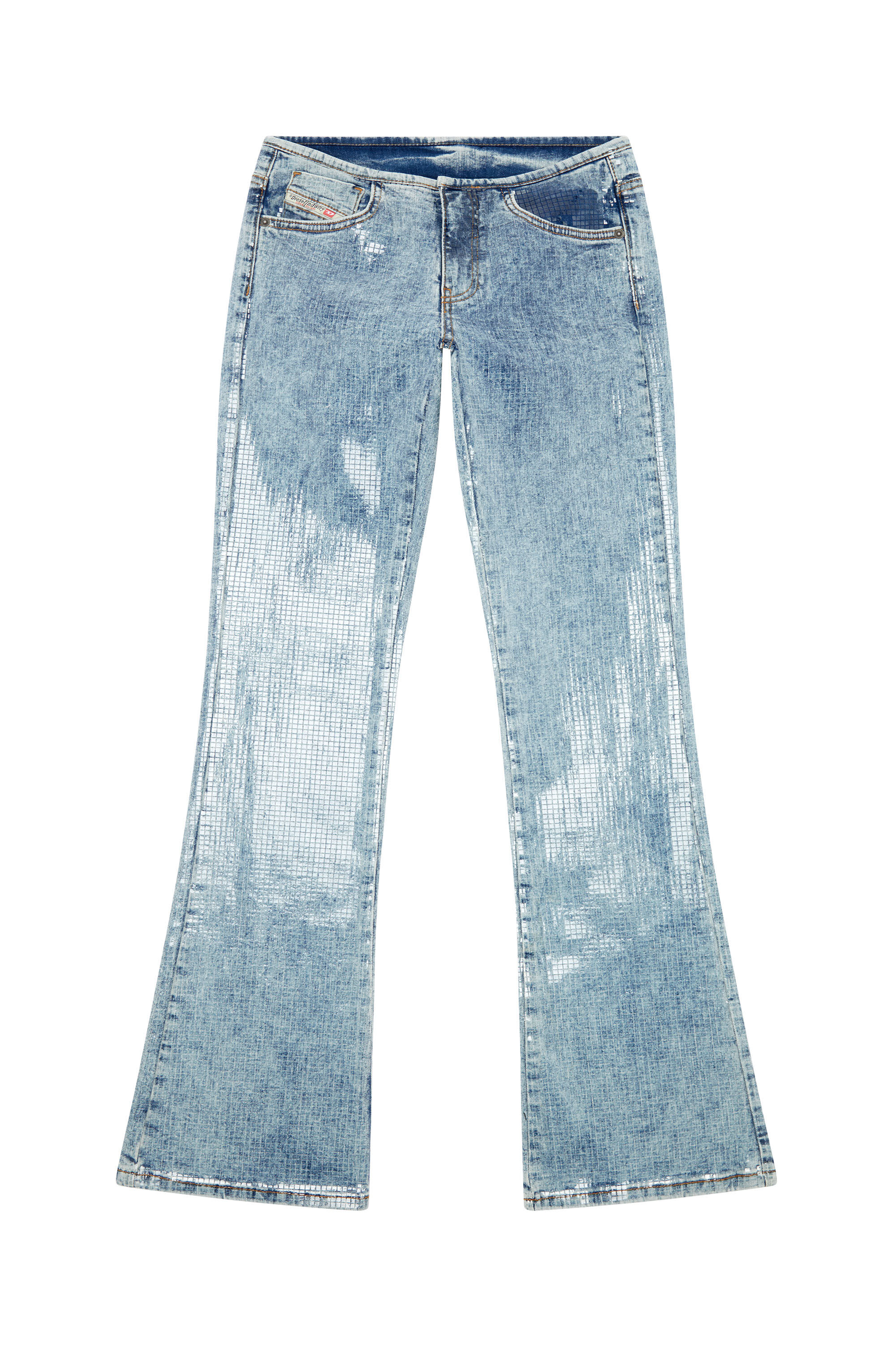 Diesel - Woman Bootcut and Flare Jeans D-Shark 0PGAA, Light Blue - Image 2