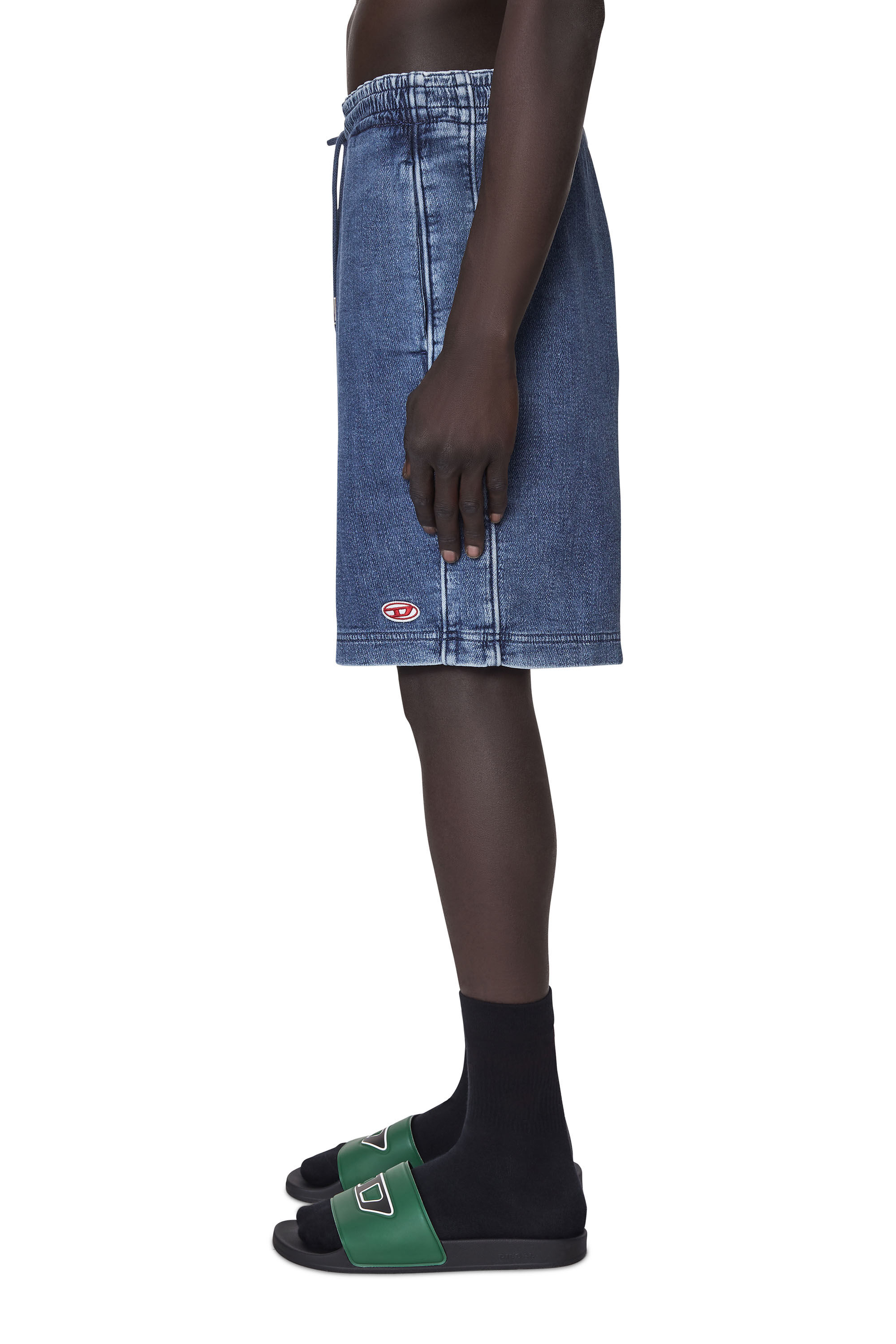 Diesel - D-BOXY TRACK DENIM SHORTS,  - Image 5