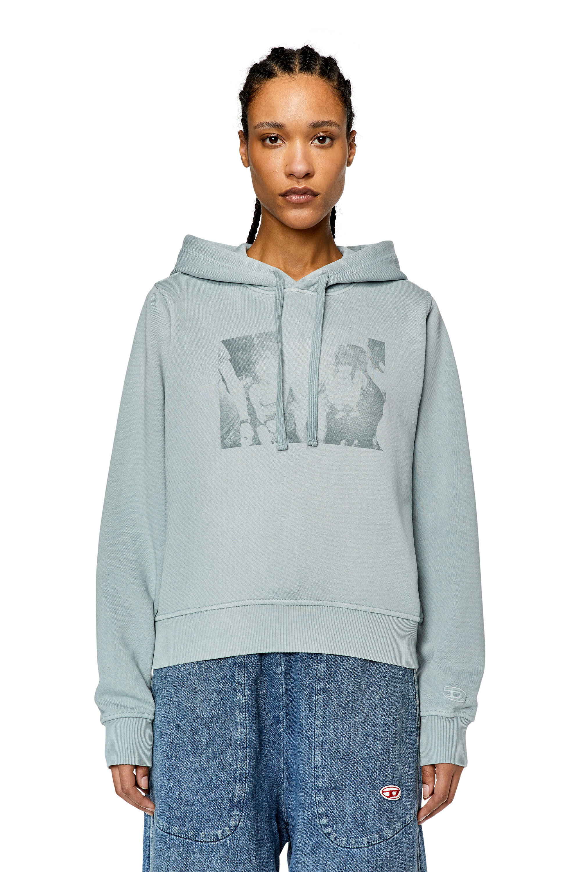 Diesel - F-REGGY-HOOD-G5, Light Grey - Image 5