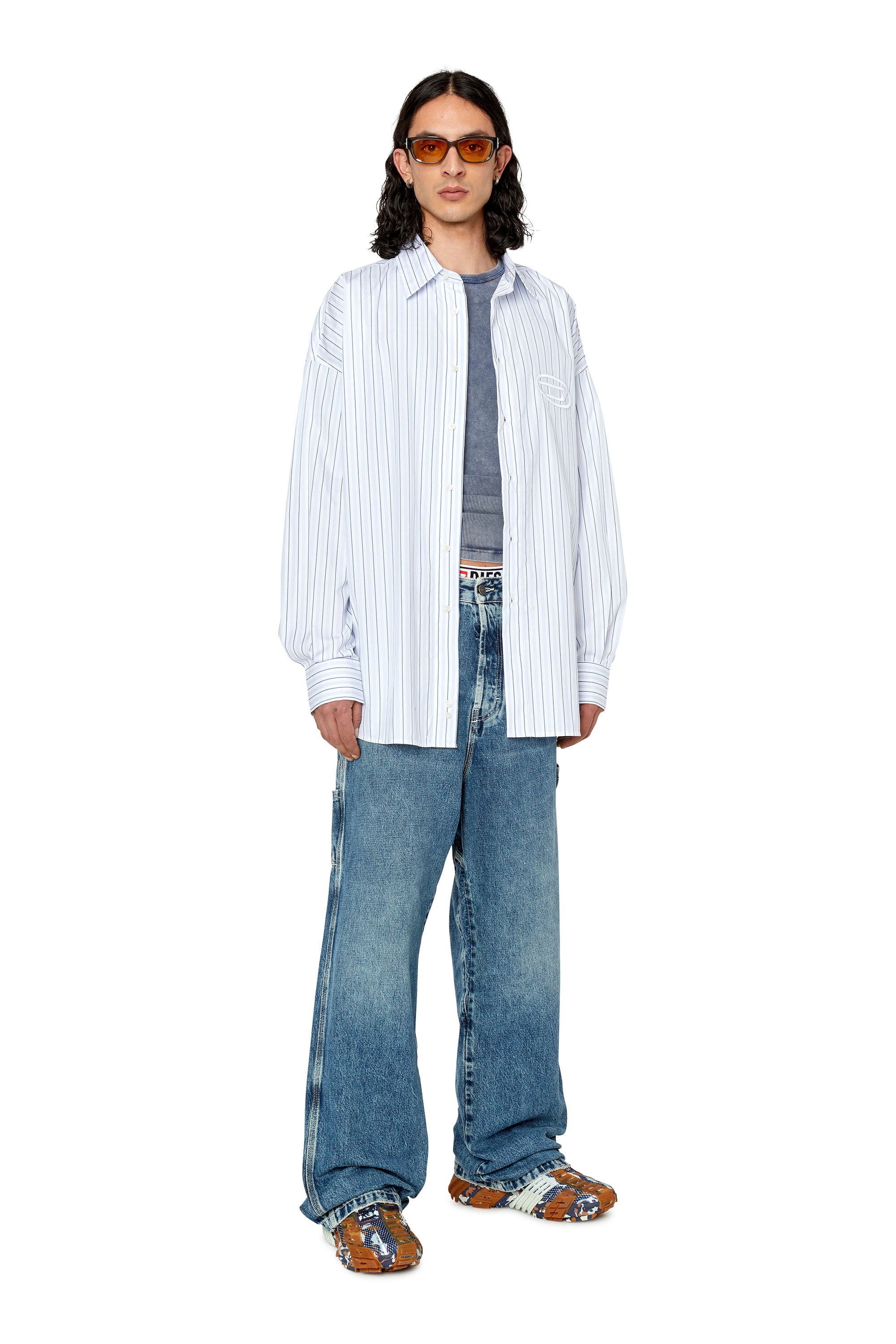 Diesel - S-DOUBLY-STRIPE, Blue/White - Image 1