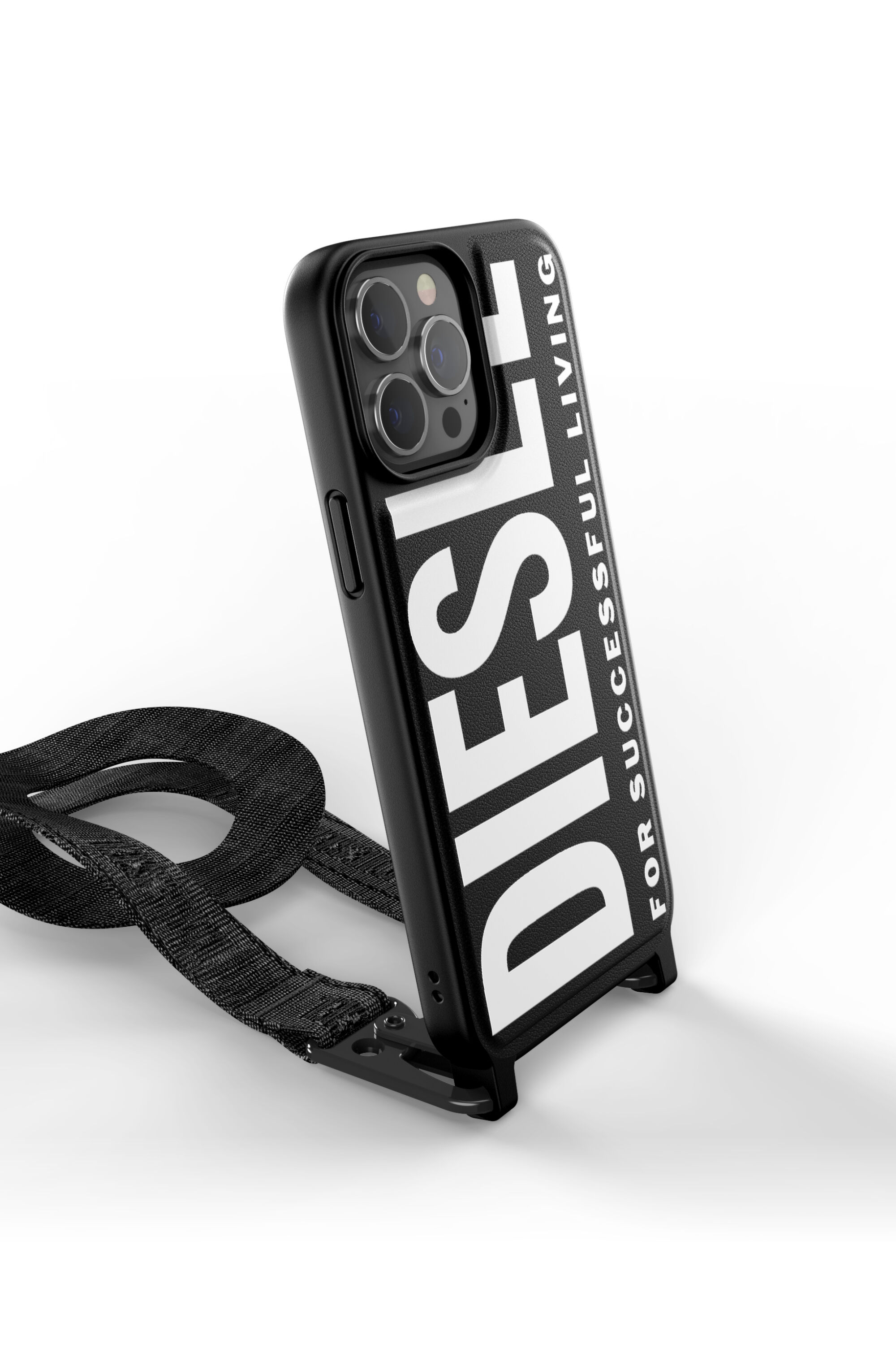 Diesel - 47170 NECKLACE CASE, Unisex's Necklace case core  for iPhone 13 Pro Max in Black - 3