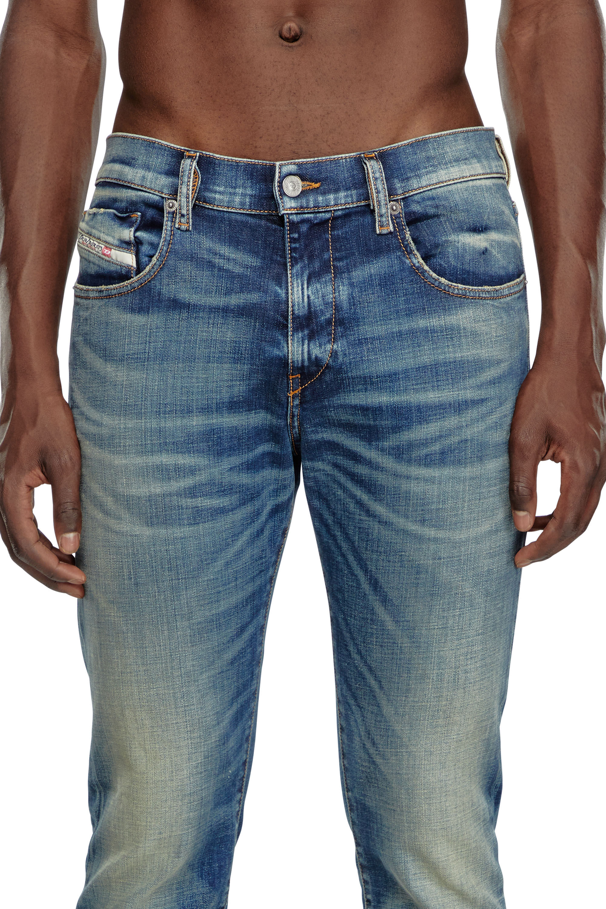 Diesel - Man Slim Jeans 2019 D-Strukt 09J50, Medium blue - Image 5