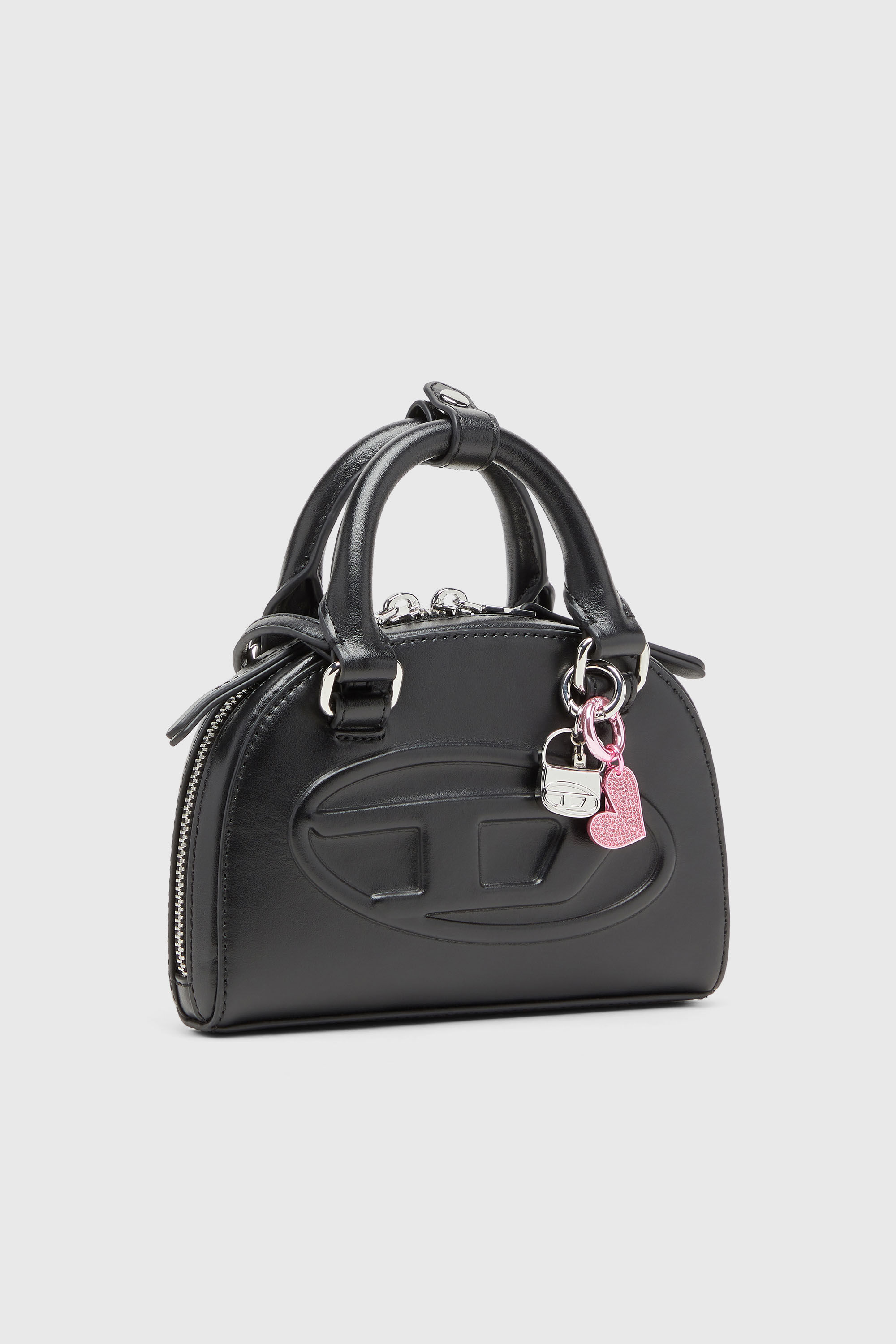 Diesel - CHARM-1DR, Woman's Metal charm with mini 1DR charm in Silver - 3