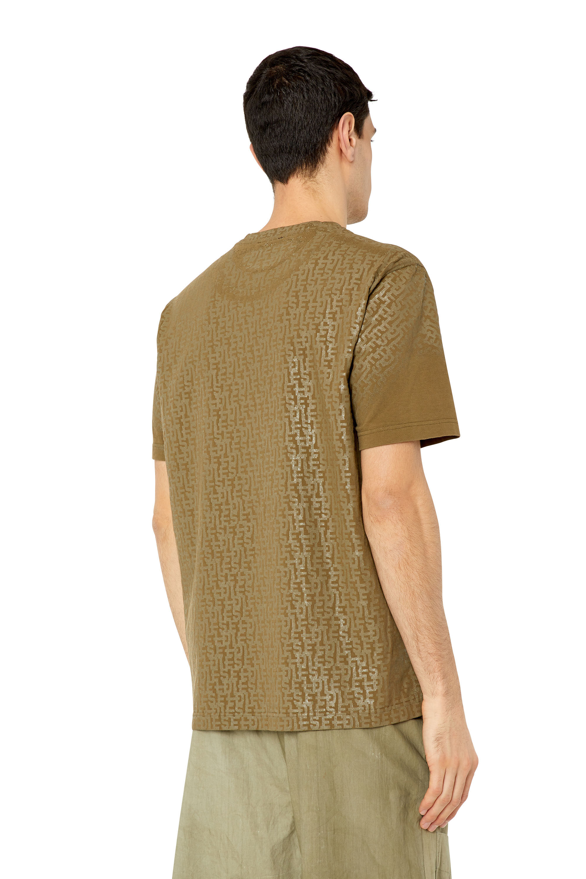 Diesel - T-JUST-MONO, Brown - Image 4
