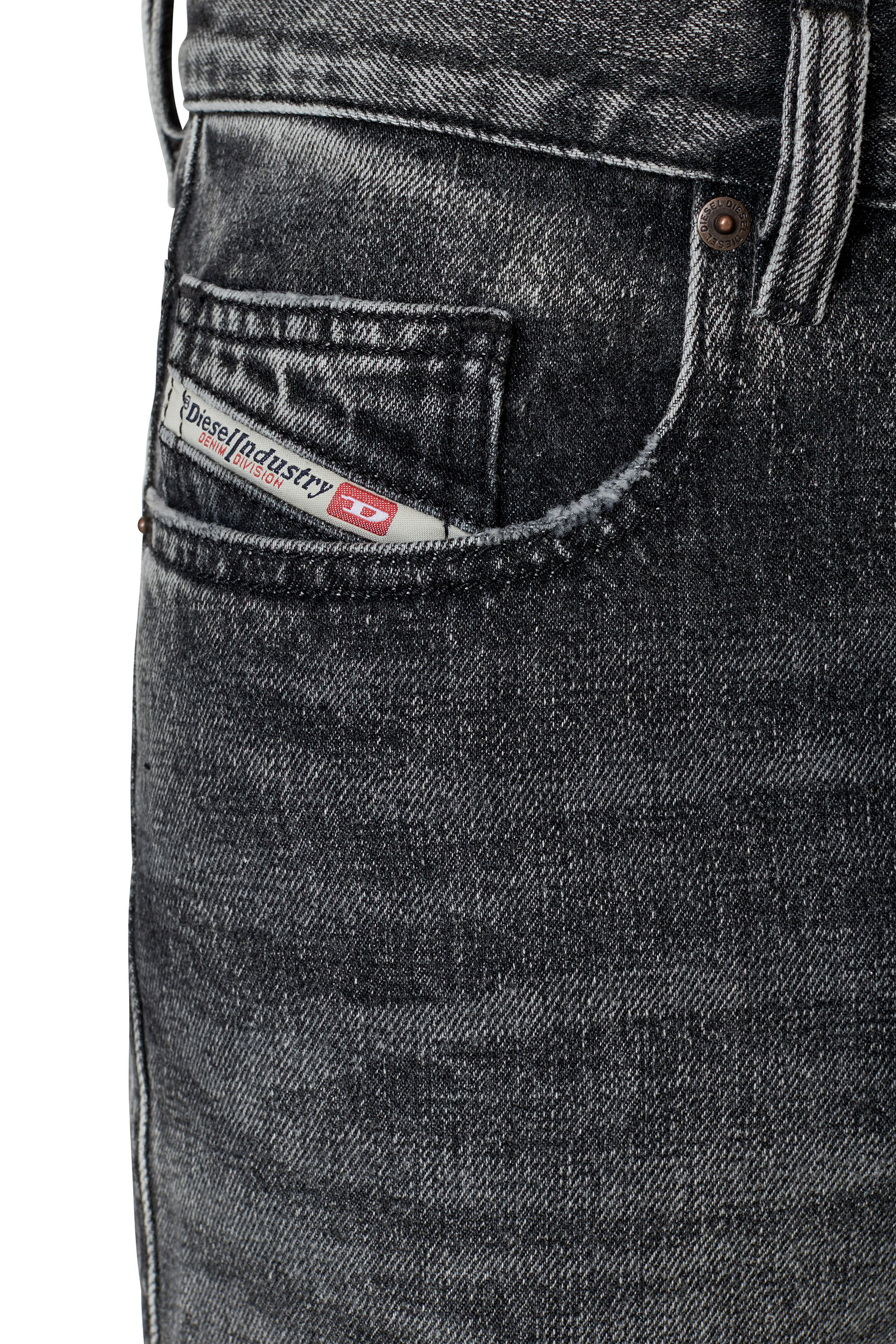 Diesel - 2020 D-Viker 007C4 Straight Jeans, Black/Dark grey - Image 6