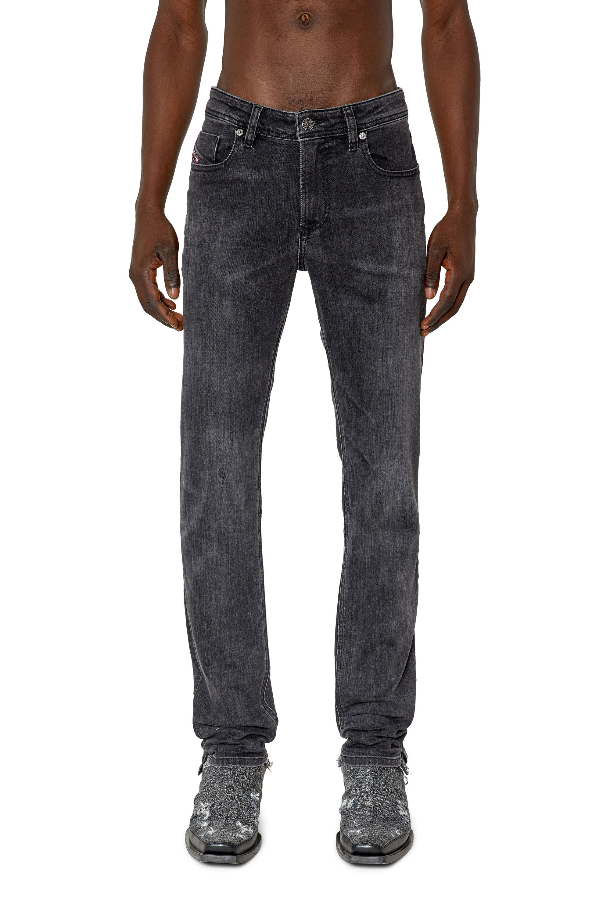 Diesel - Skinny Jeans 1979 Sleenker 0TFAR, Black/Dark grey - Image 3