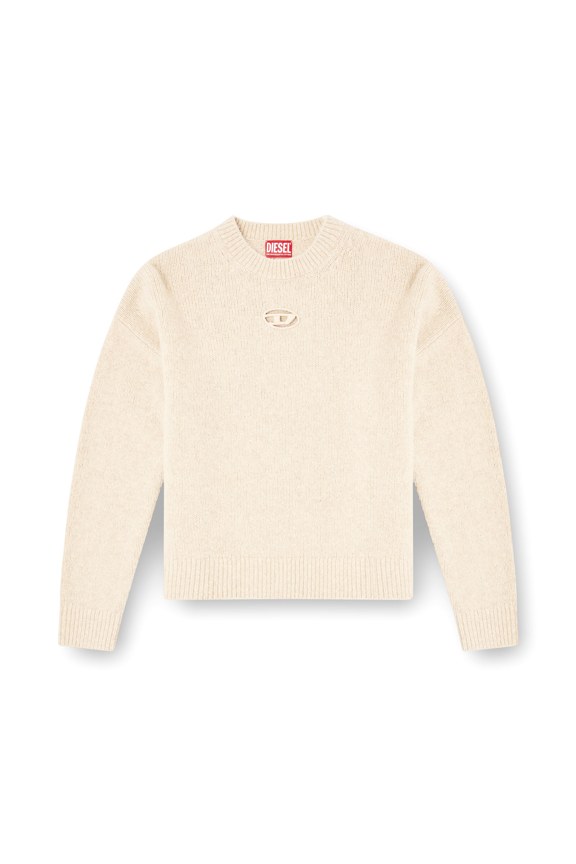 Diesel - M-AREETA, Woman's Jumper in wool and alpaca blend in Beige - 2