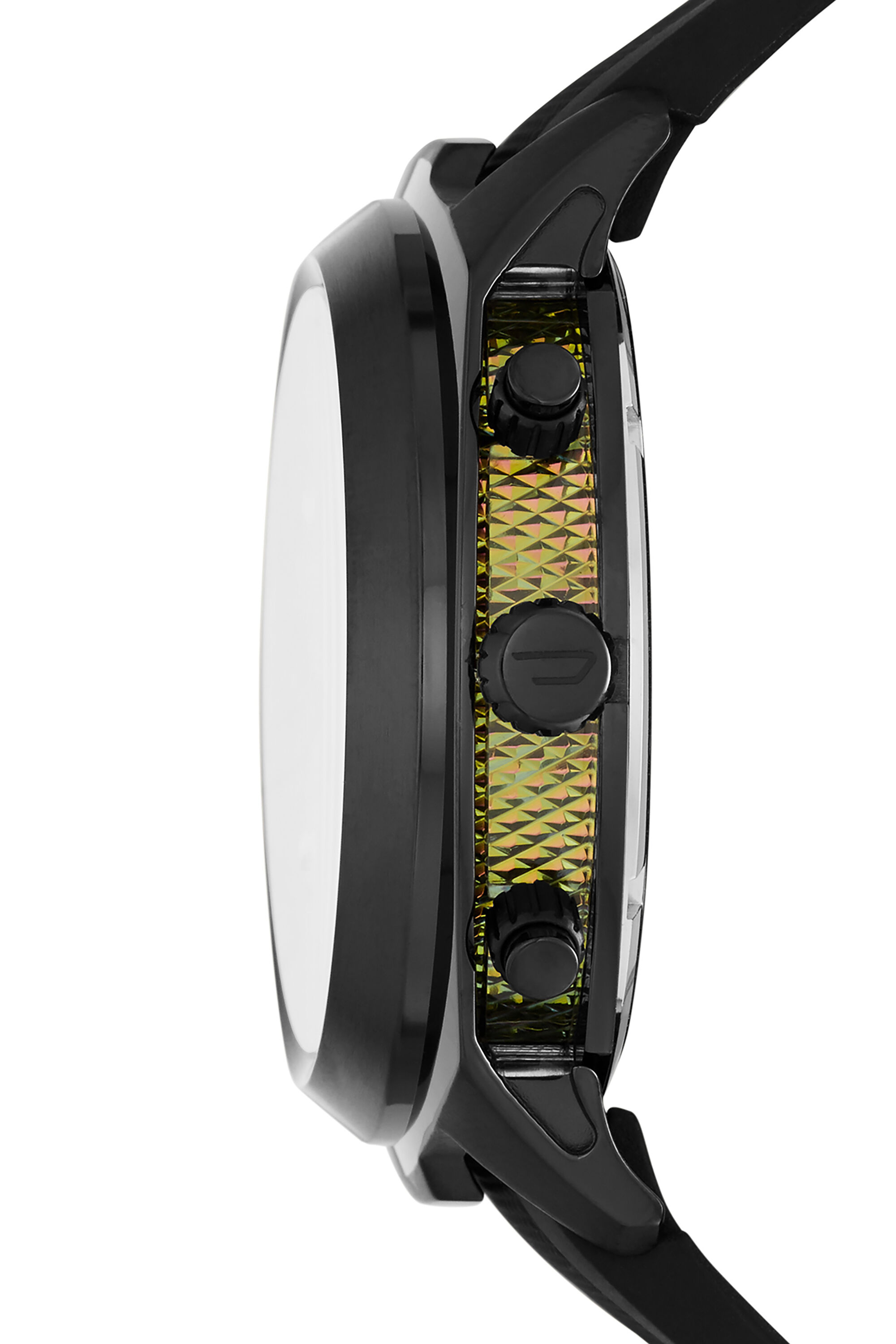 Diesel - DZ4493, Man's Chronographwatch in black silicone in Black - 2