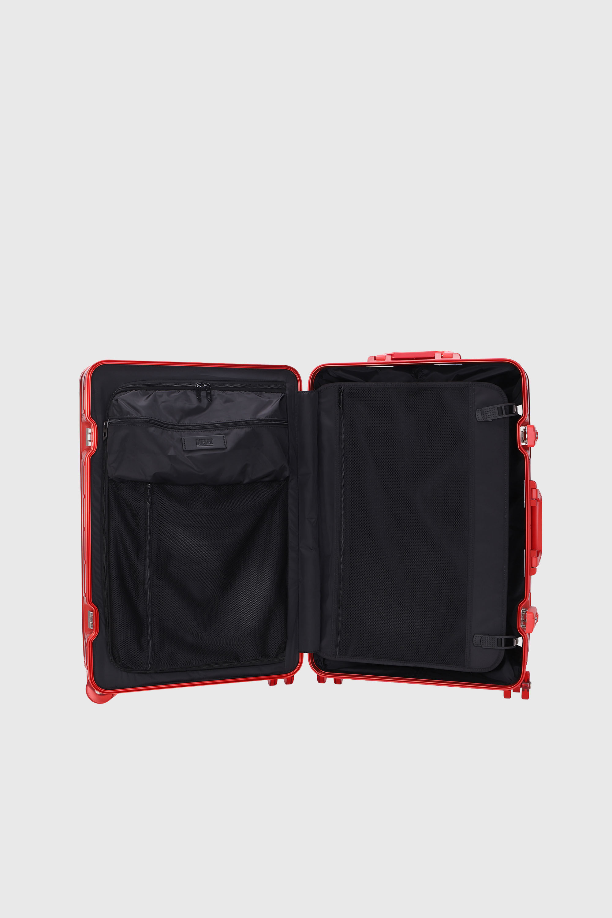 Diesel - DIESEL ALUMINUM TROLLEY- DSL002, Unisex's Aluminum suitcase size M in Red - 3