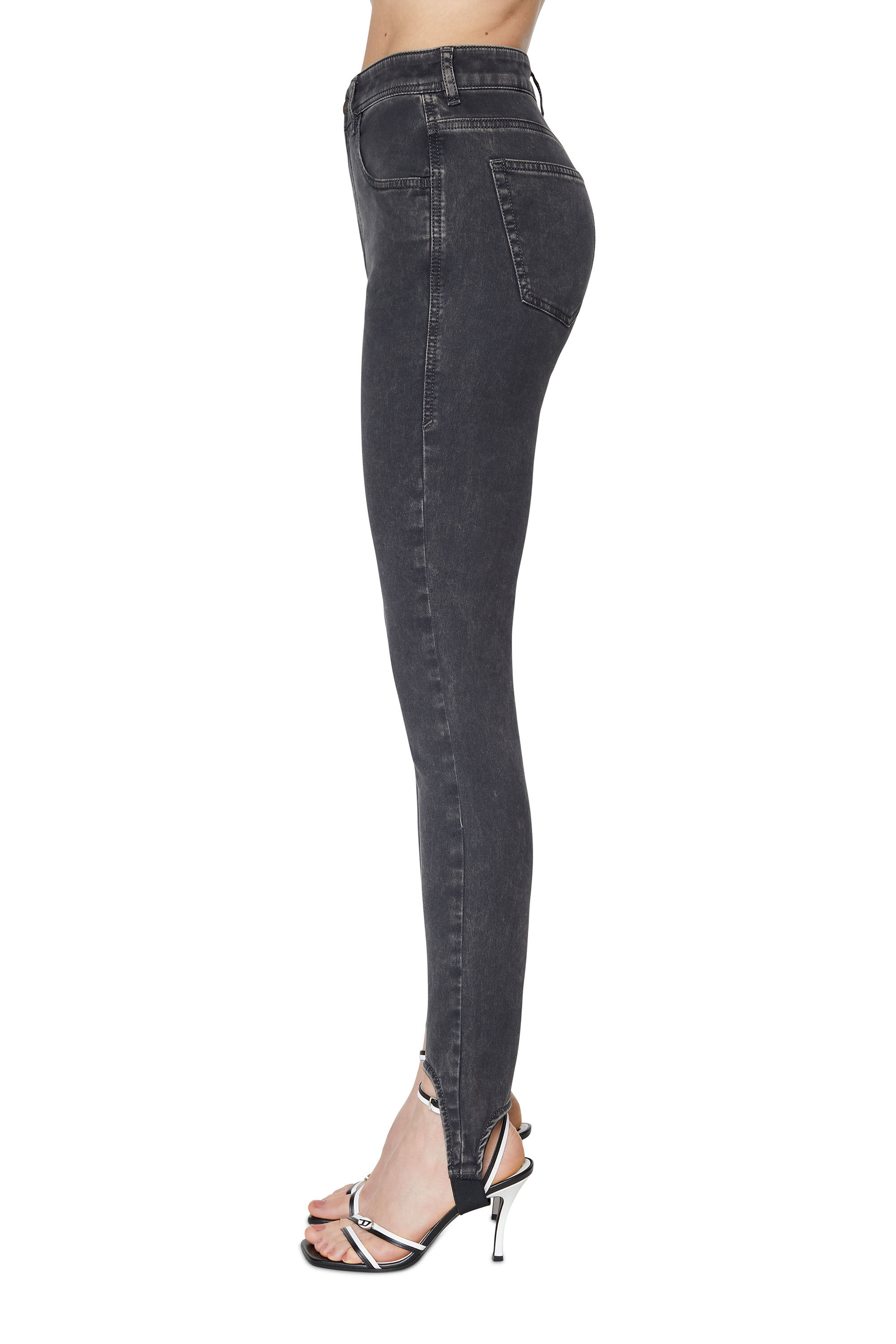 Diesel - Super skinny Slandy Joggjeans® 069ZM, Black/Dark grey - Image 5