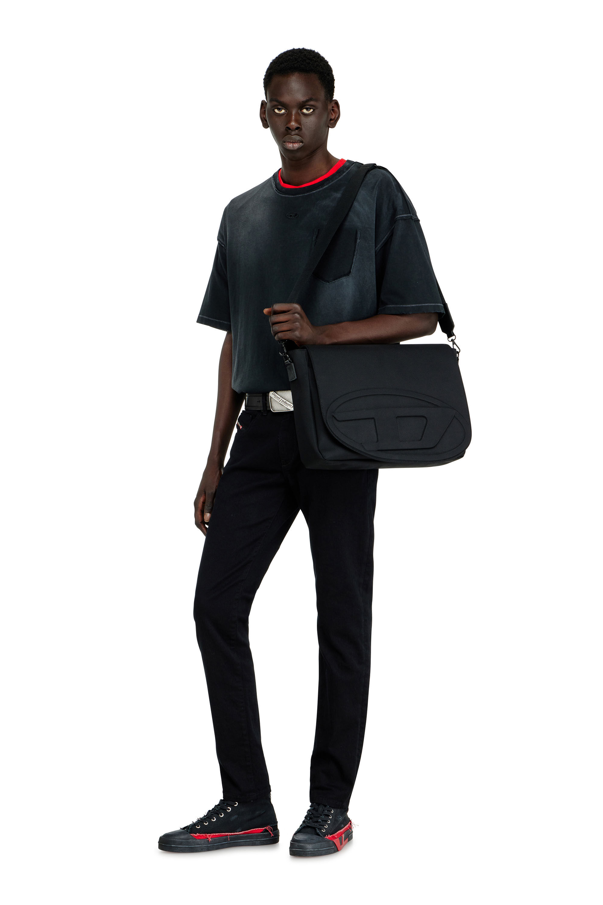 Men's 1DR-Messenger bag in CORDURA® nylon | Black | Diesel Men's 1DR-Messenger bag in CORDURA® nylon | Black | Diesel