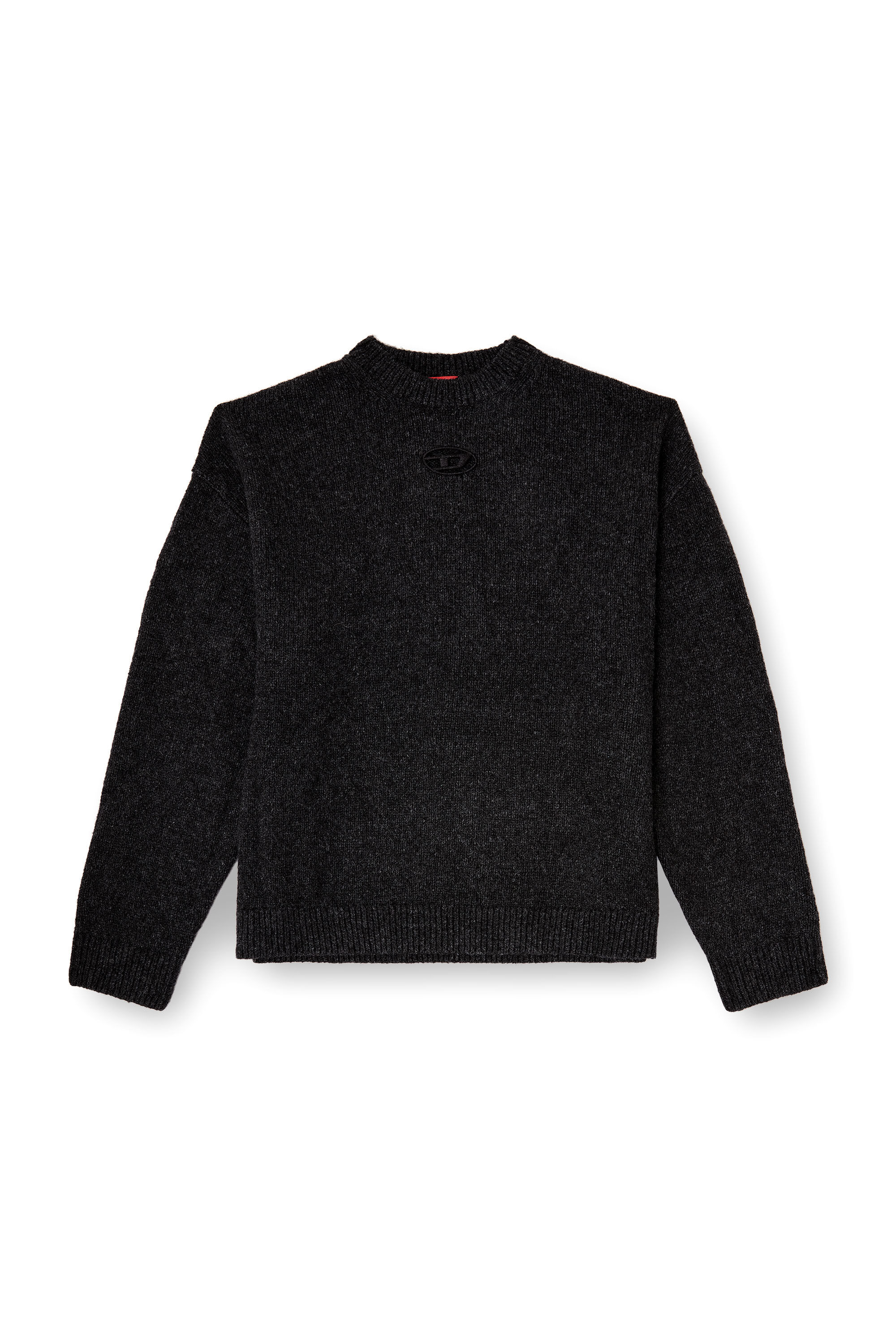 Diesel - K-AREESO, Man's Jumper in wool and alpaca blend in Black - 2