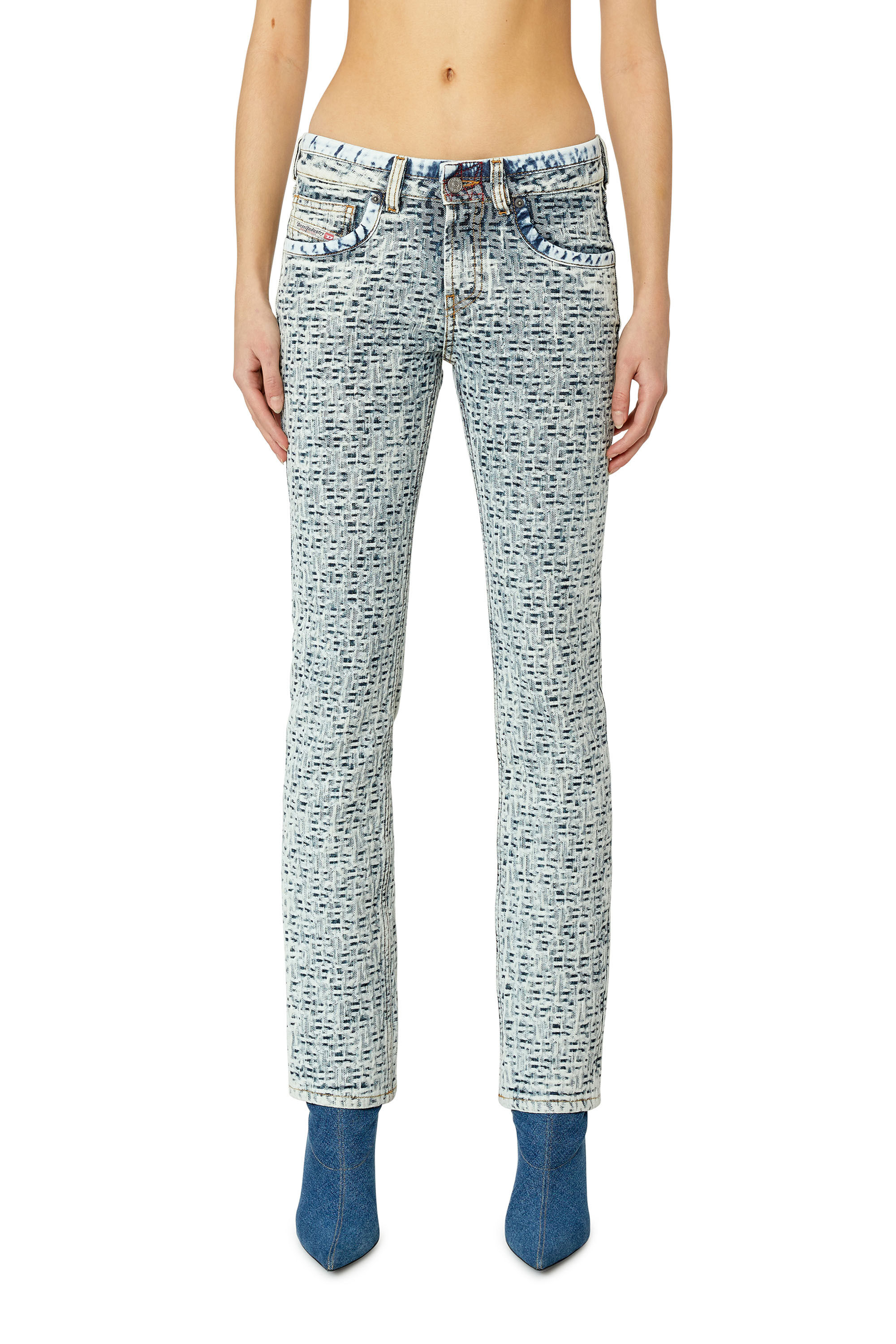 Diesel - 2002 0EMAA Straight Jeans, Light Blue - Image 3