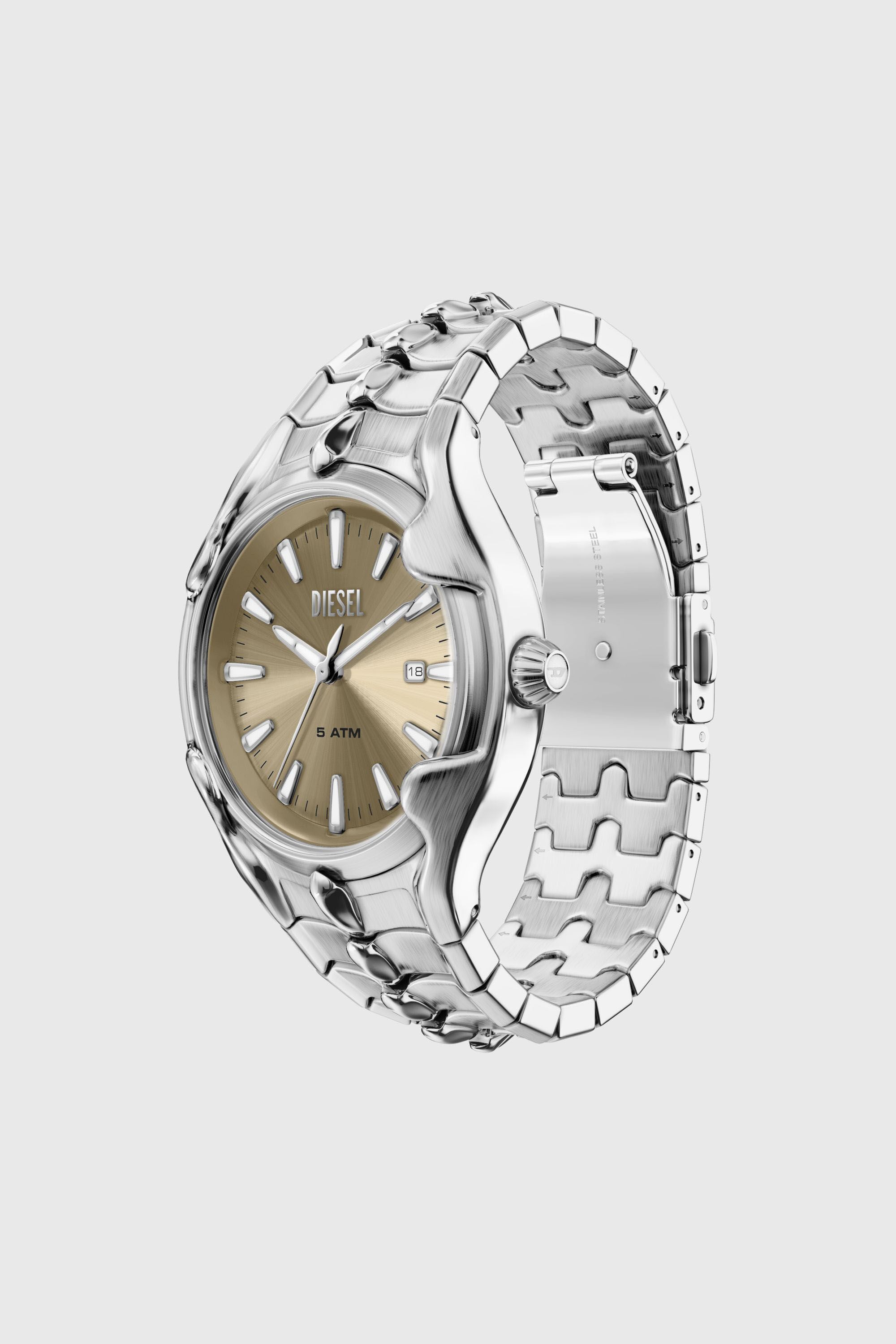 Diesel - DZ2234 WATCH, Man's Vert Stainless Steel Watch in Silver - 7