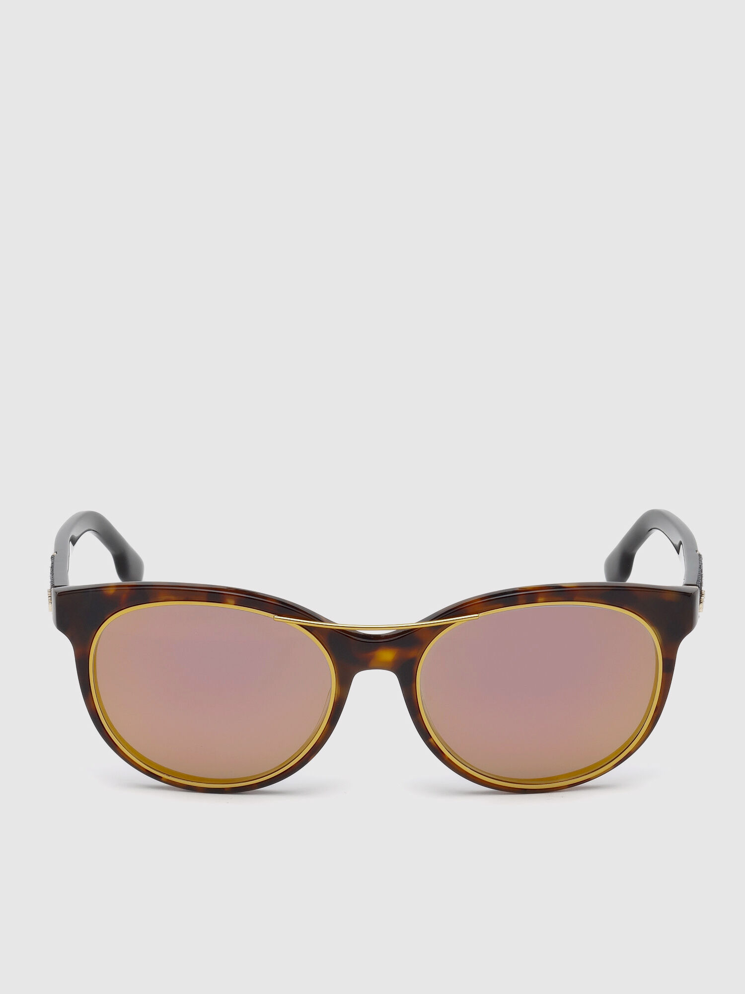 Diesel - DL0213, Woman's Eyewear with denim and metal details in Brown - 1