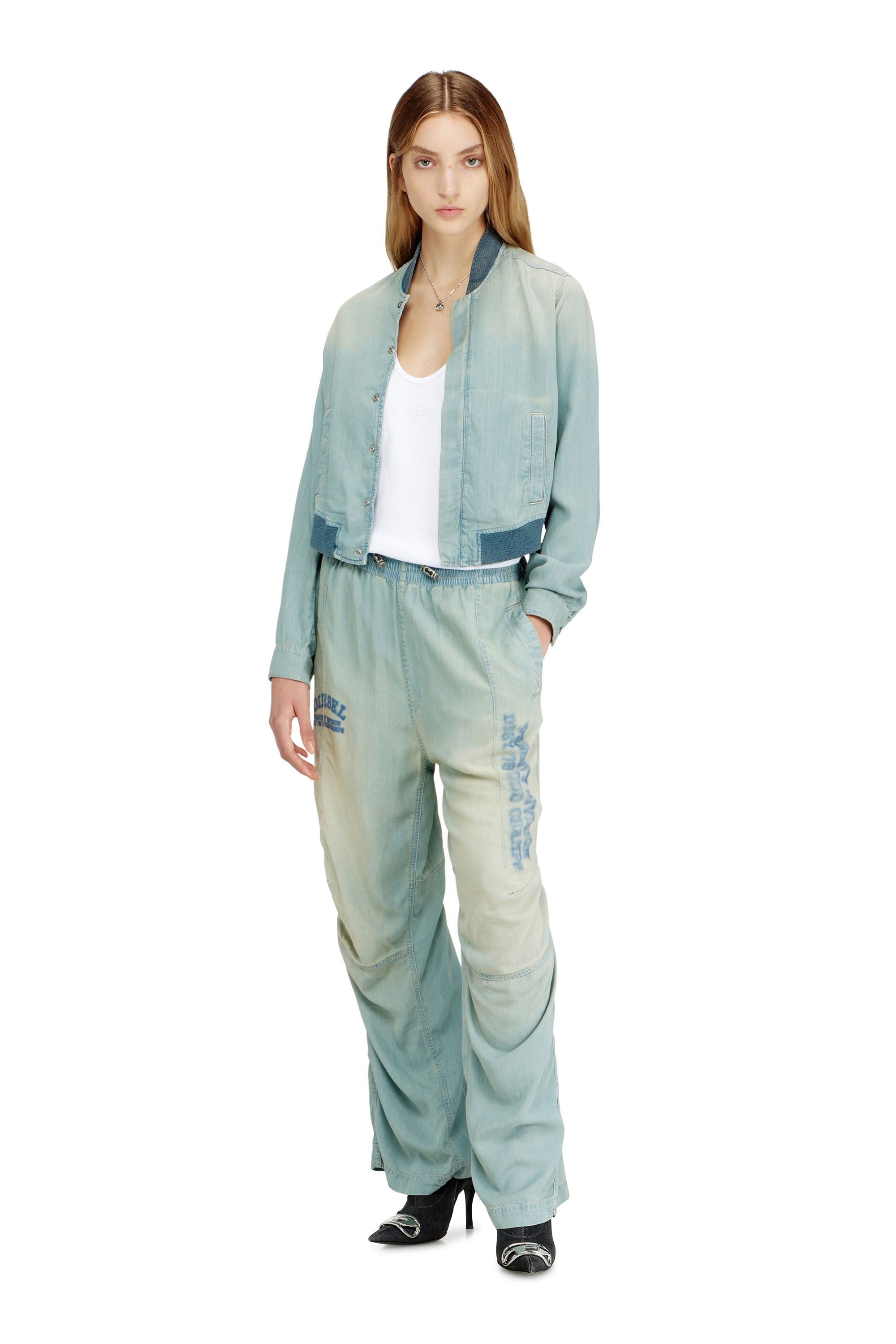 Diesel - Unisex's Relaxed Jeans D-Pari 0ADCF, Light Blue - 6