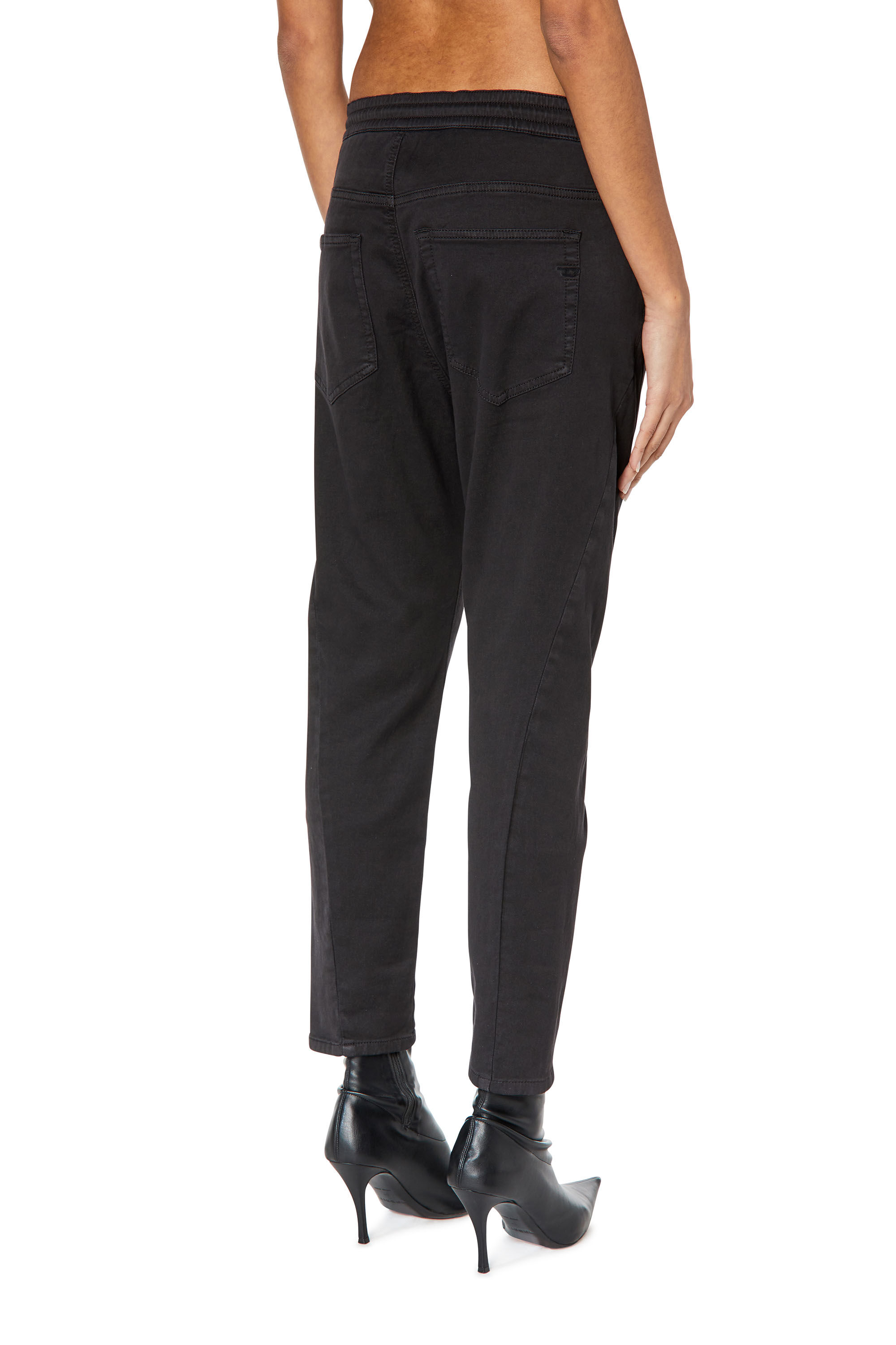 Diesel - Fayza JoggJeans® 068DY Boyfriend, Black/Dark grey - Image 4