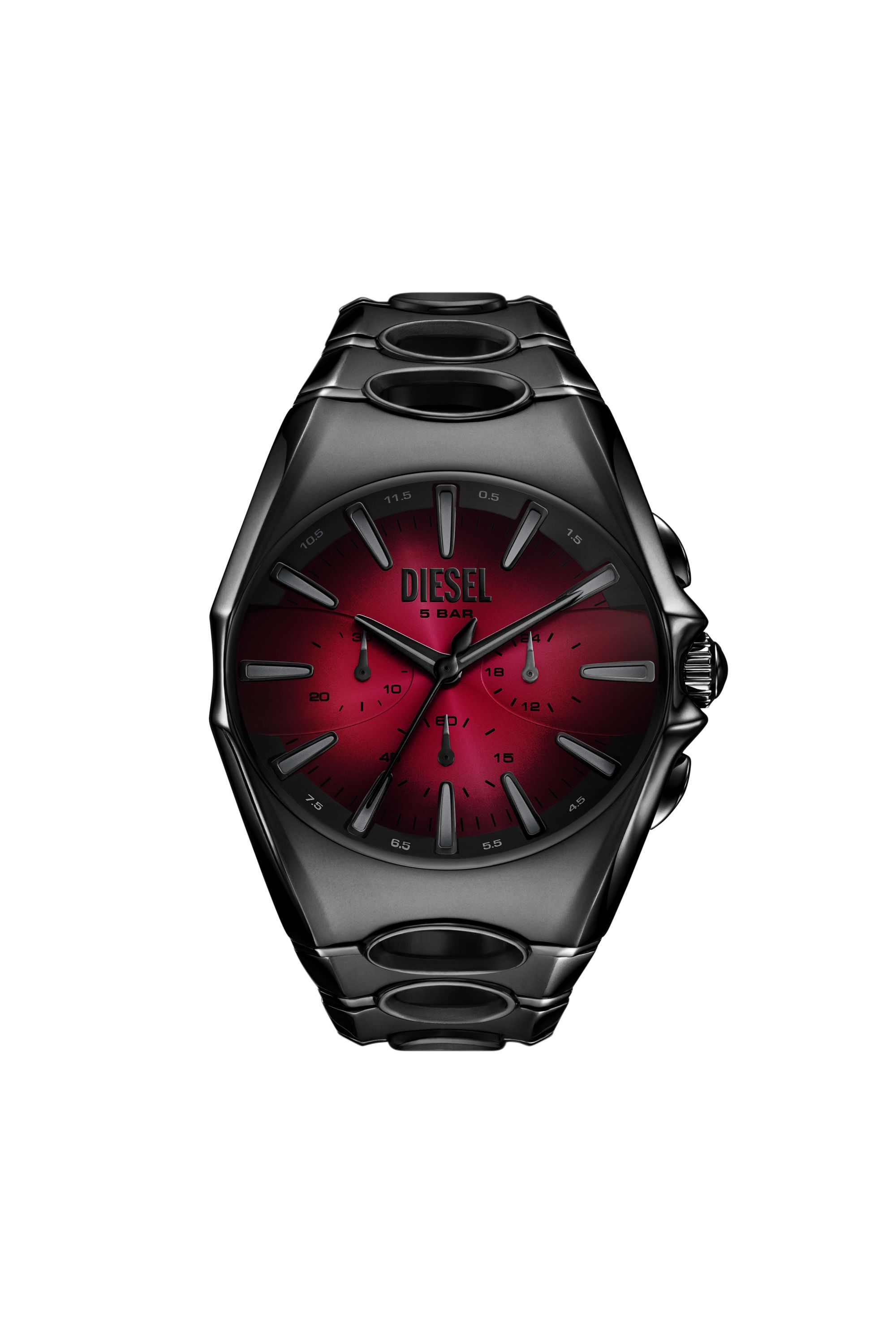 Men's D-Curve black stainless steel watch | Black | Diesel