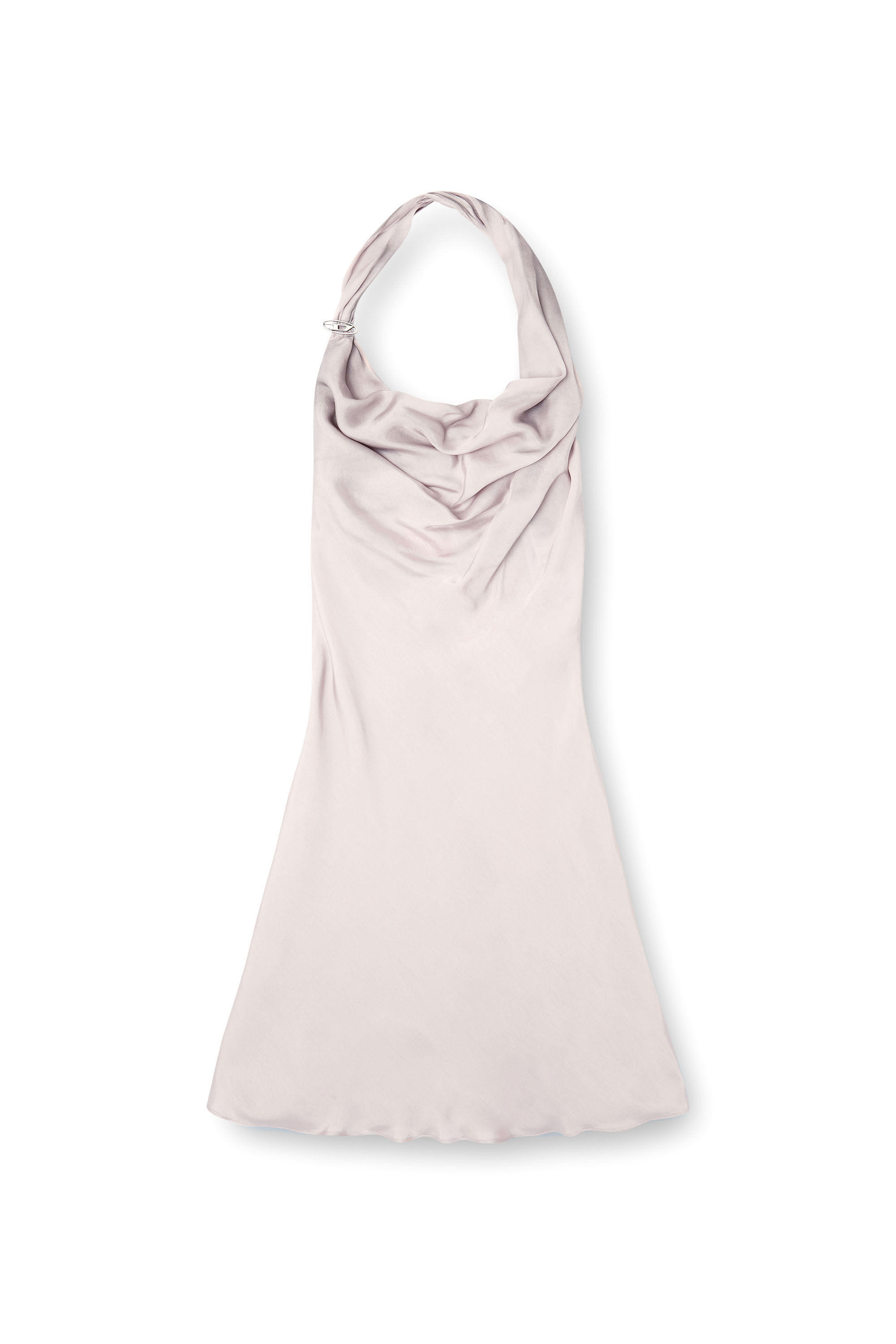 Diesel - D-ESTINY, Woman's Bias cut dress with asymmetrical hem in Lilac - 2