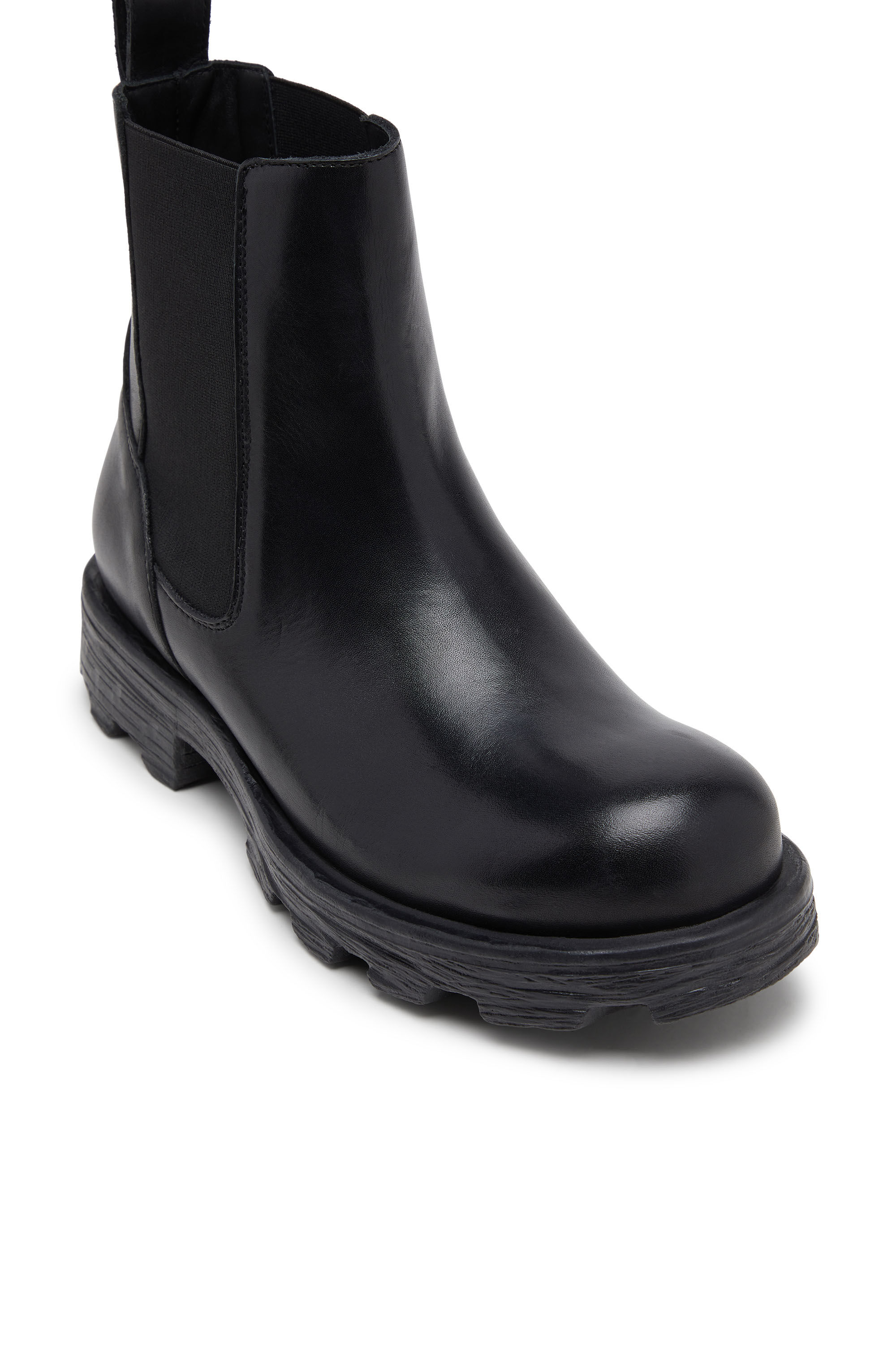 Men's D-Hammer-Chelsea boots in leather | Black | Diesel