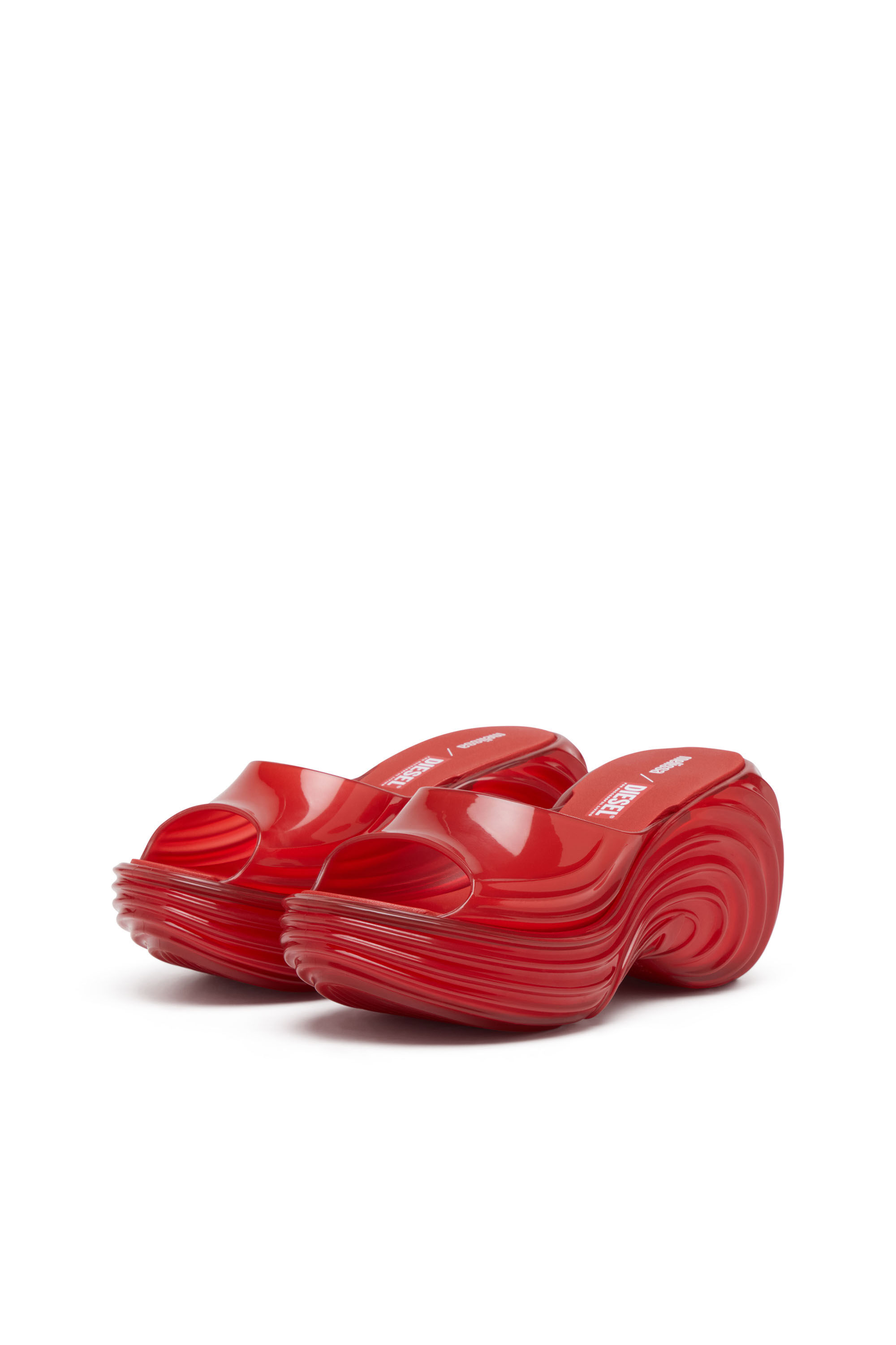 Diesel - MELISSA QUANTUM PLATFORM, Woman's Platform mule in Melflex® in Red - 9