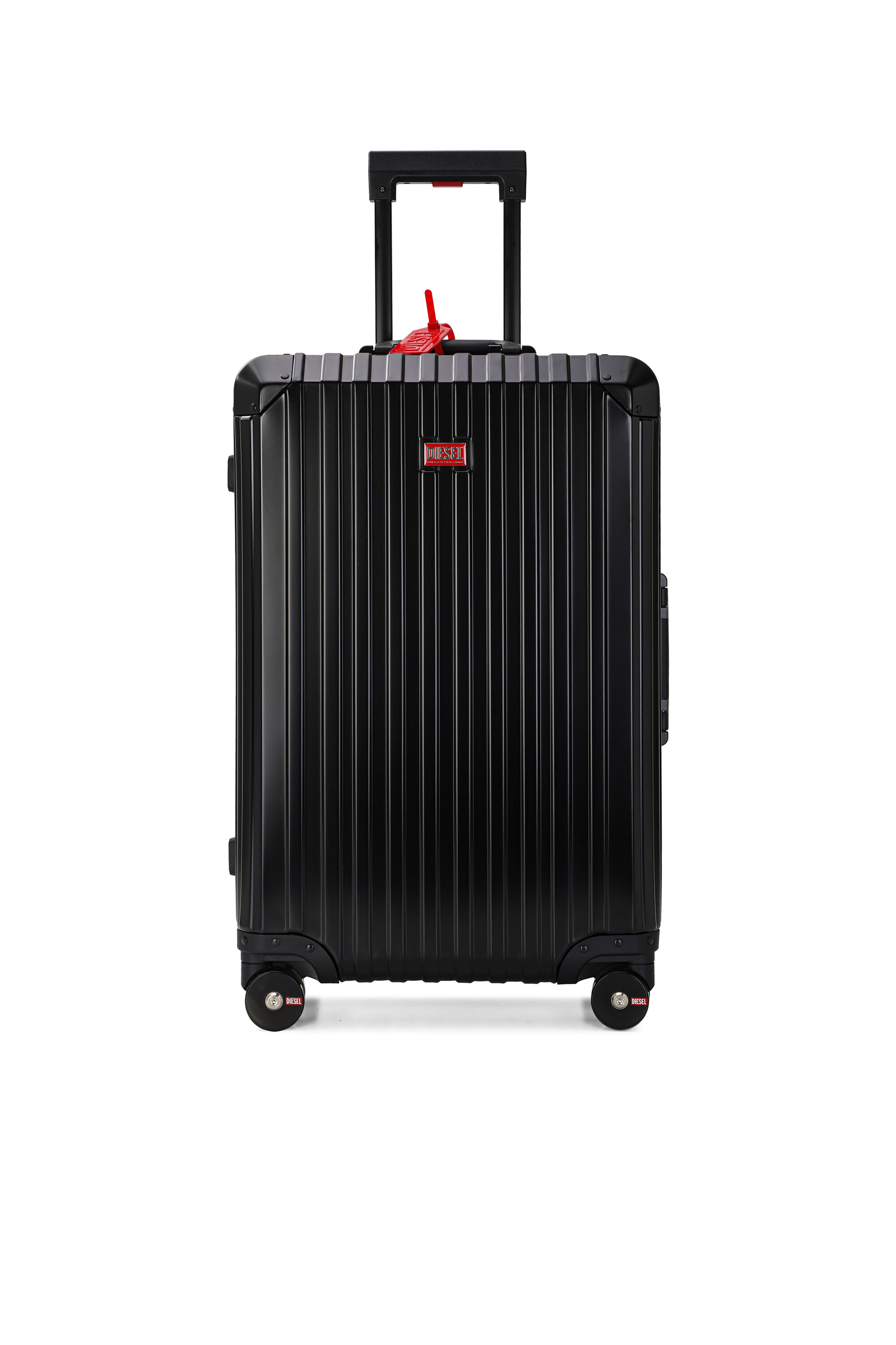 Diesel - DIESEL ALUMINUM TROLLEY- DSL002, Unisex's Aluminum suitcase size M in Black - 1