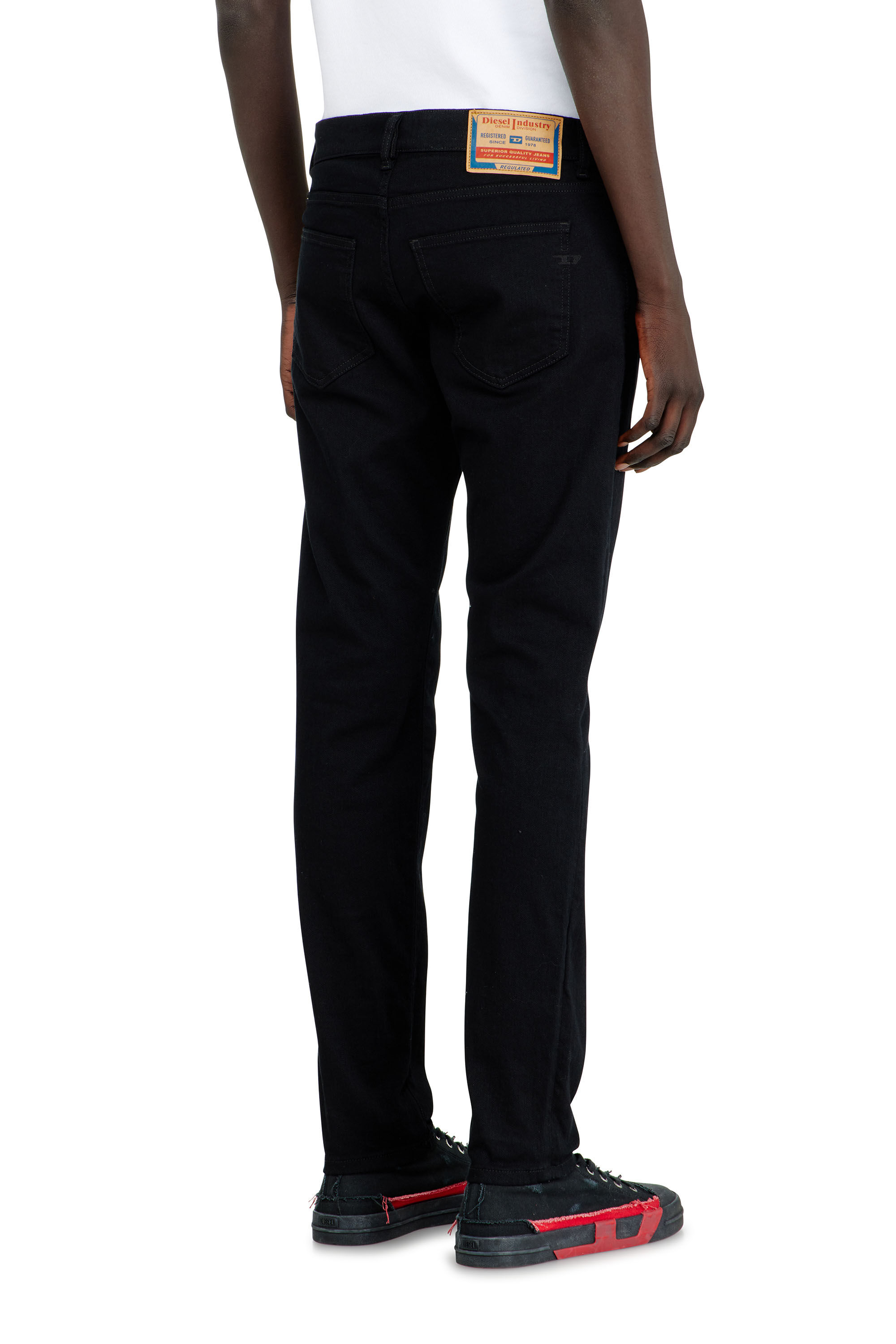 Diesel - Man's Slim Jeans 2019 D-Strukt 069YP, Black/Dark grey - 5