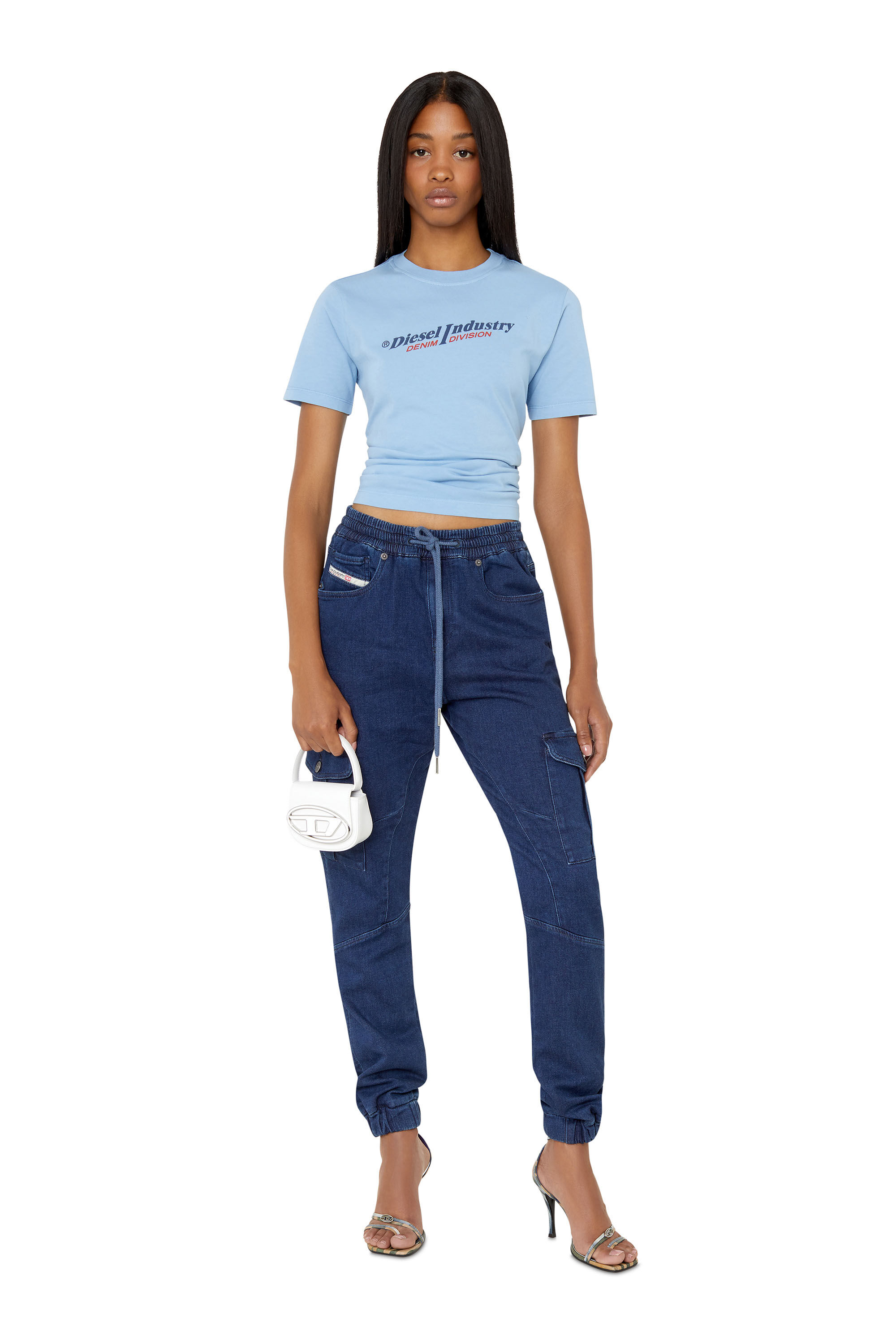 Diesel - D-Ursy Track Denim 069ZQ Slim, Dark Blue - Image 1