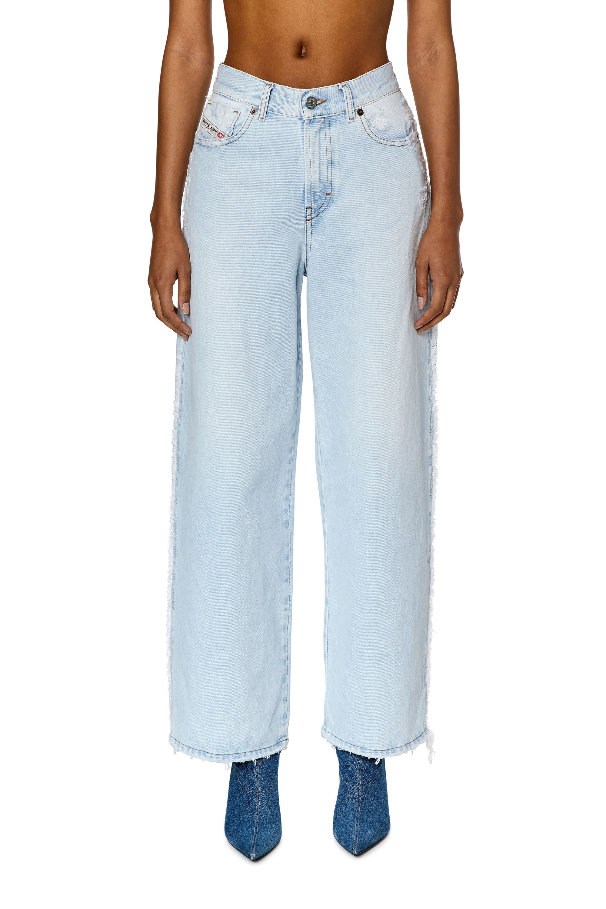 Diesel - 2000 Widee 007M7 Bootcut and Flare Jeans, Light Blue - Image 3