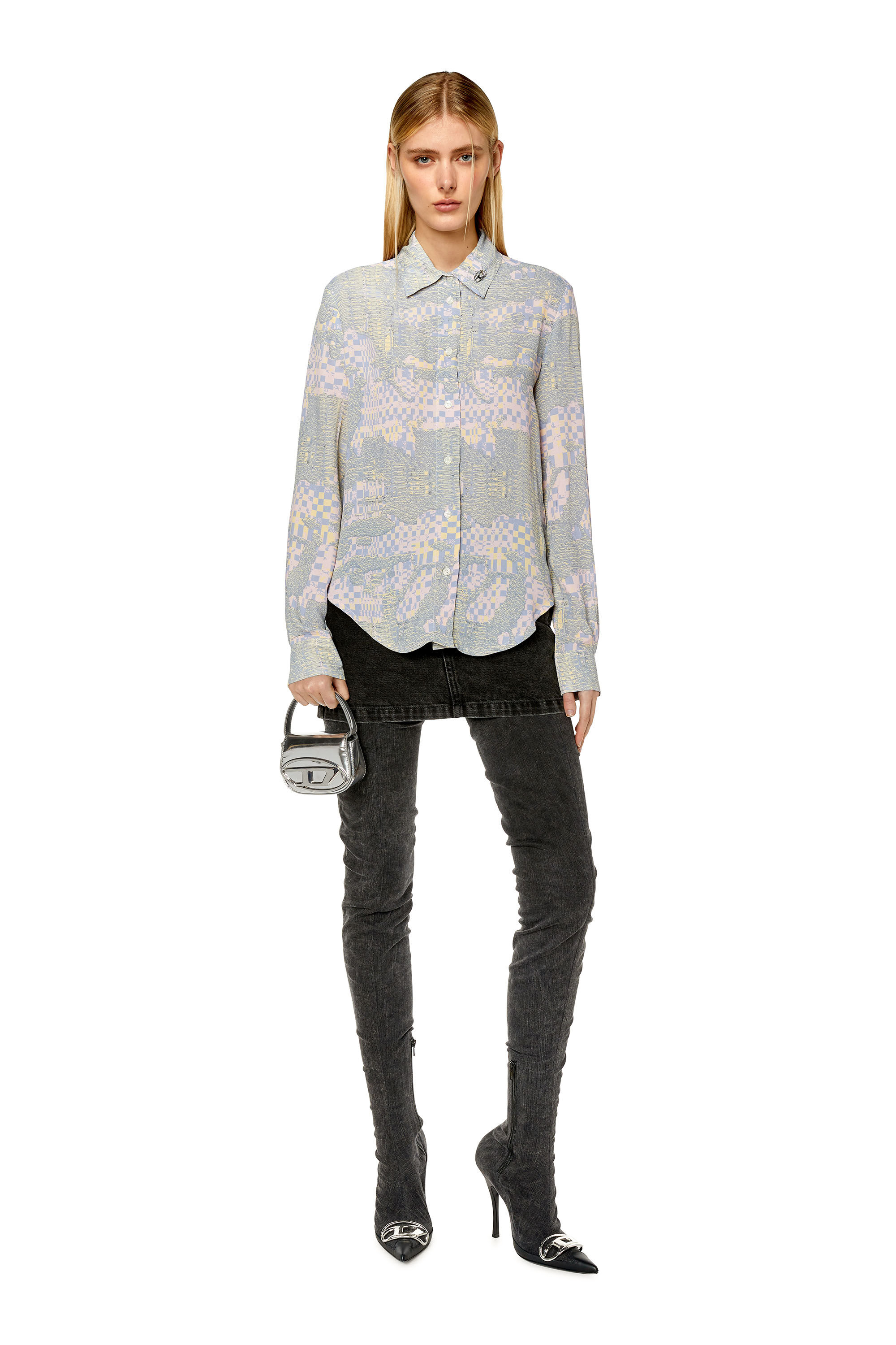 Diesel - C-GISEY-AOP, Pink/Green - Image 1