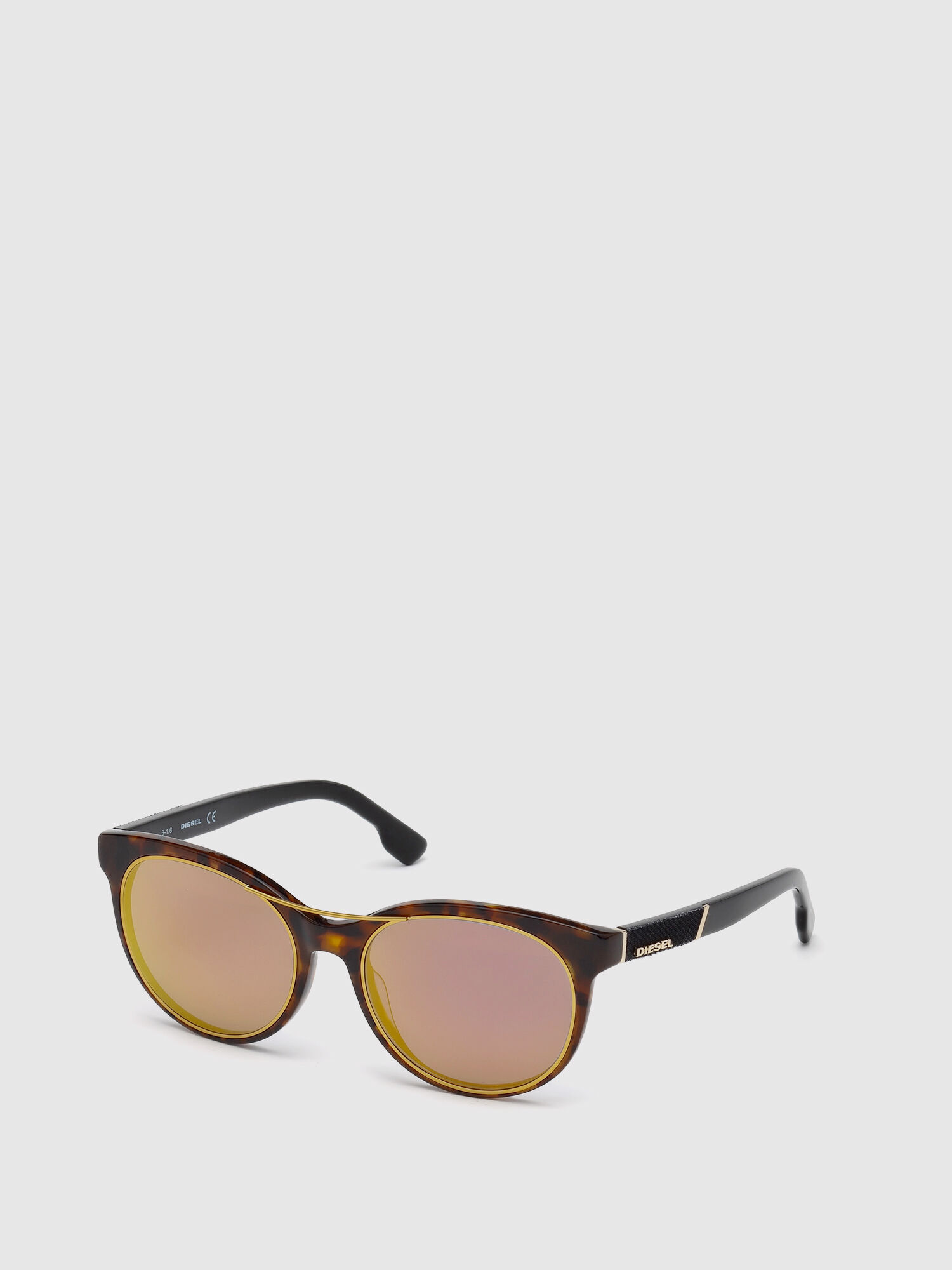 Diesel - DL0213, Woman's Eyewear with denim and metal details in Brown - 4