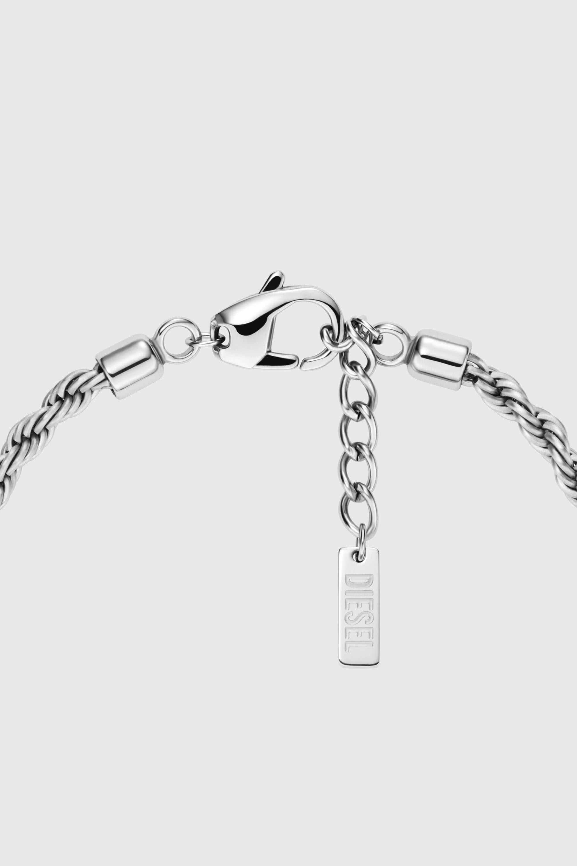 Diesel - DX1622040 JEWELLERY, Unisex's Stainless steel charm bracelet in Silver - 2