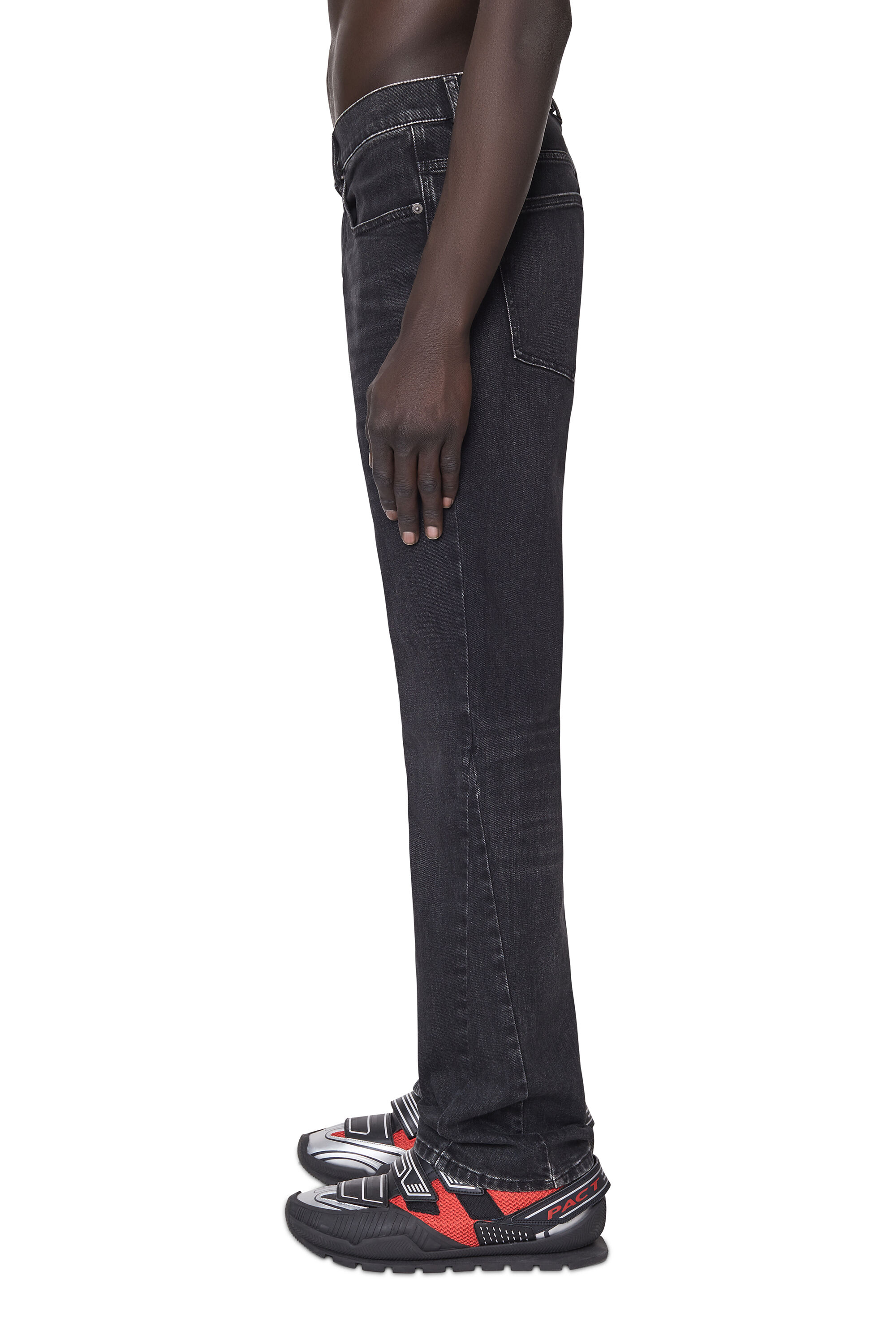 Diesel - 2021 D-Vocs 09B83 Bootcut Jeans, Black/Dark grey - Image 4
