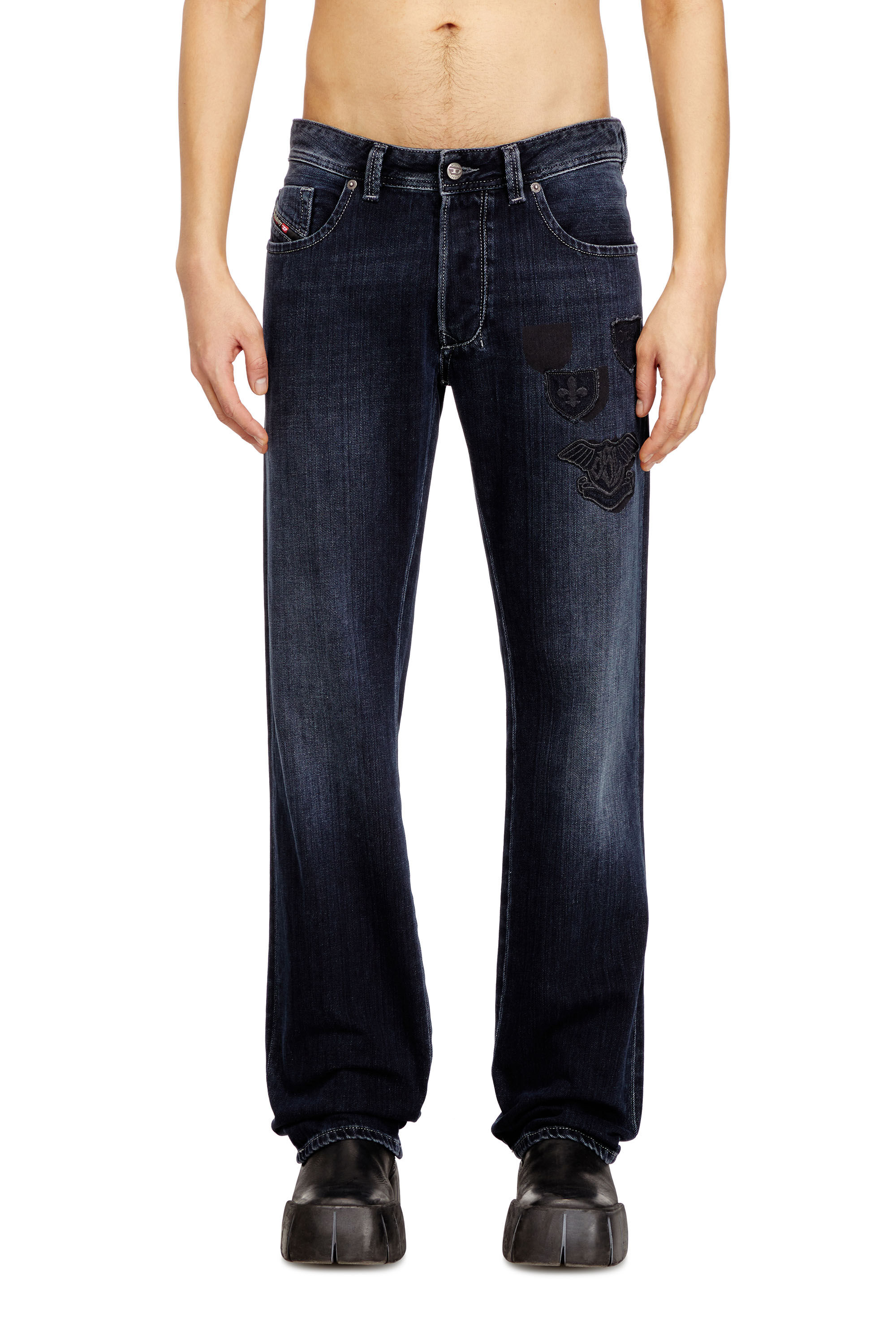 Diesel - Man's Regular Jeans 1985 Larkee 09Q19, Dark Blue - 3