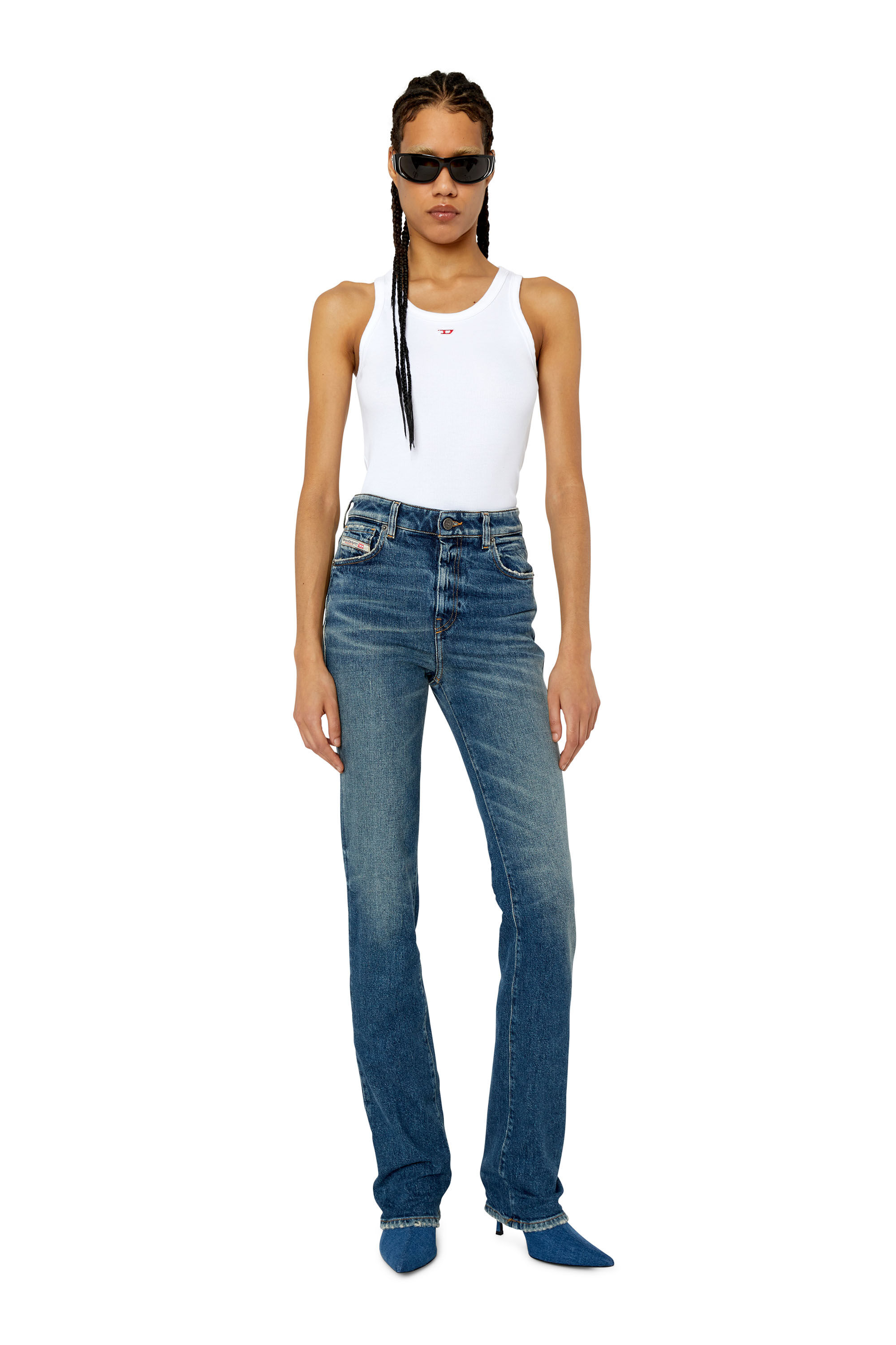 Diesel - 2003 D-Escription 007L1 Bootcut and Flare Jeans, Medium blue - Image 1
