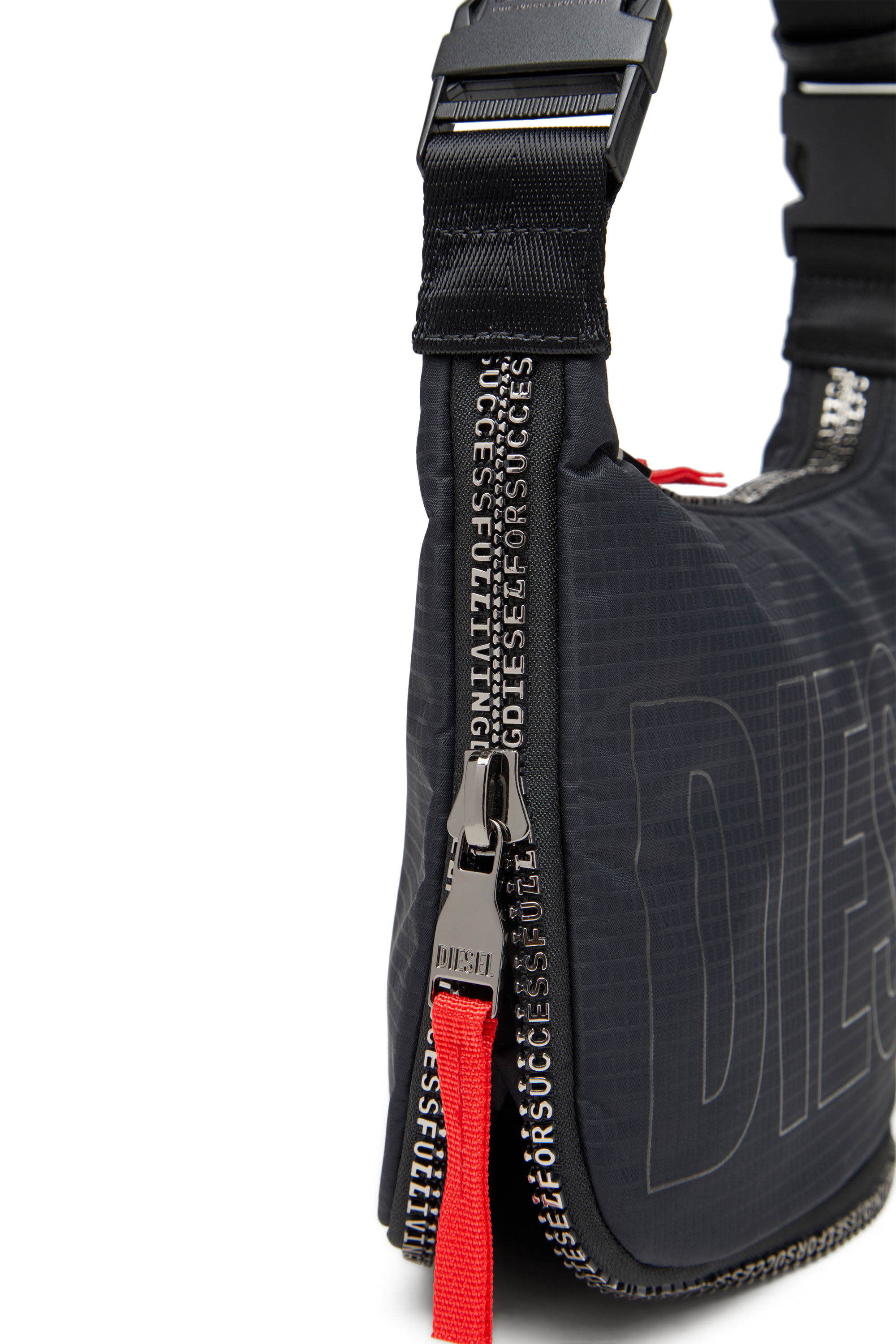 Women's Zip-D X-Expandable utilitarian shoulder bag | Black | Diesel