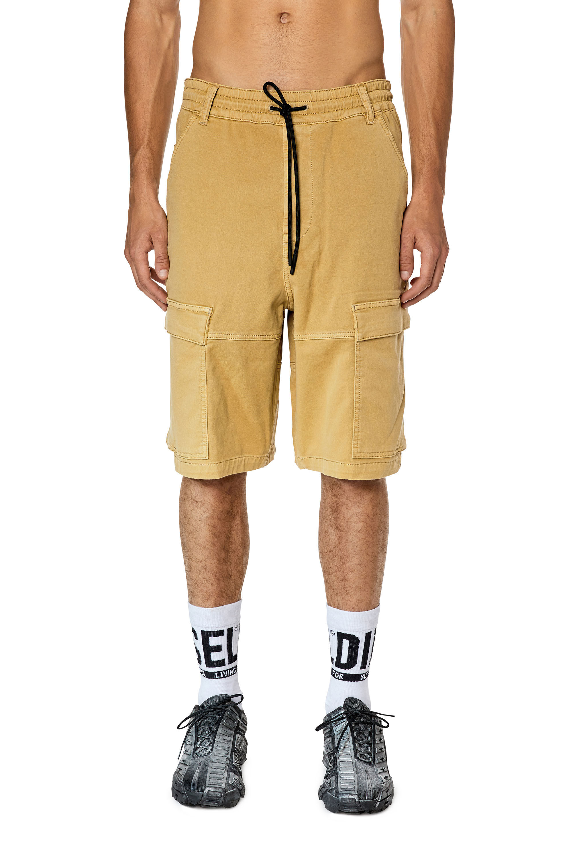 Diesel - D-KROOLEY-CARGO-SHORT JOGG, Beige - Image 3